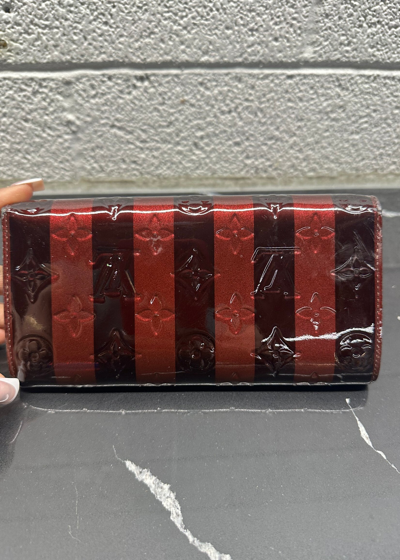 Louis Vuitton Alma Patent Leather Long Wallet OS