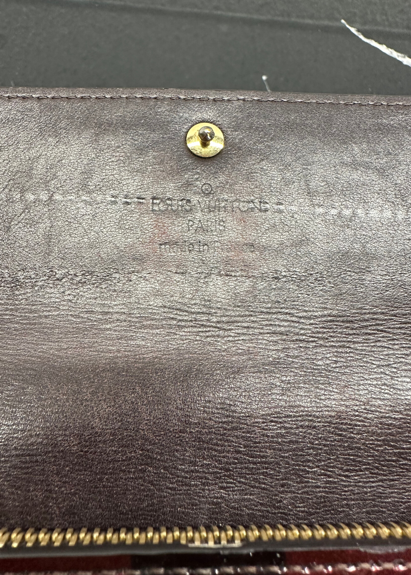 Louis Vuitton Alma Patent Leather Long Wallet OS