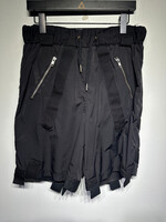Boy London Black Zipper Strap Shorts 32