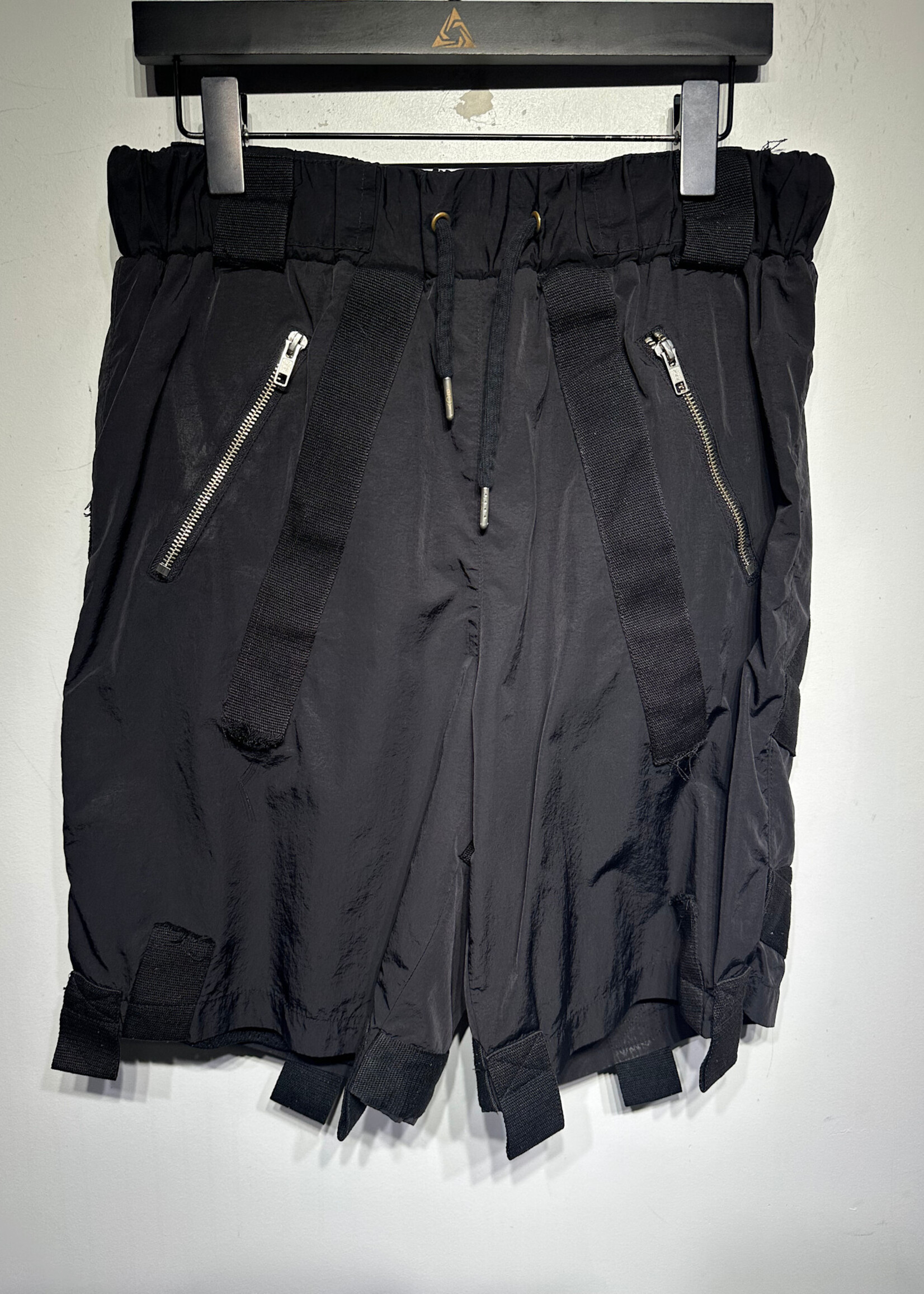 Boy London Black Zipper Strap Shorts 32