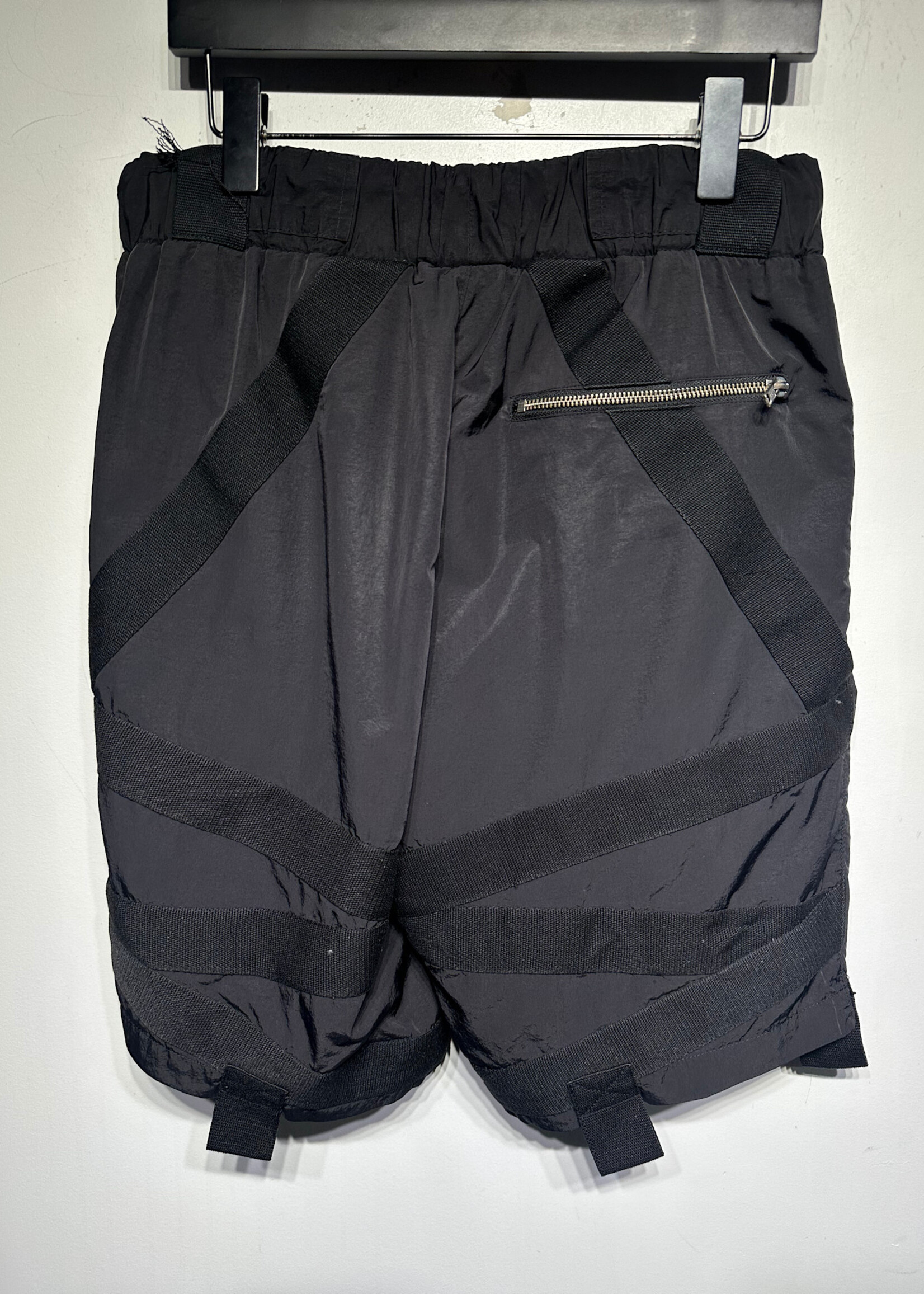 Boy London Black Zipper Strap Shorts 32