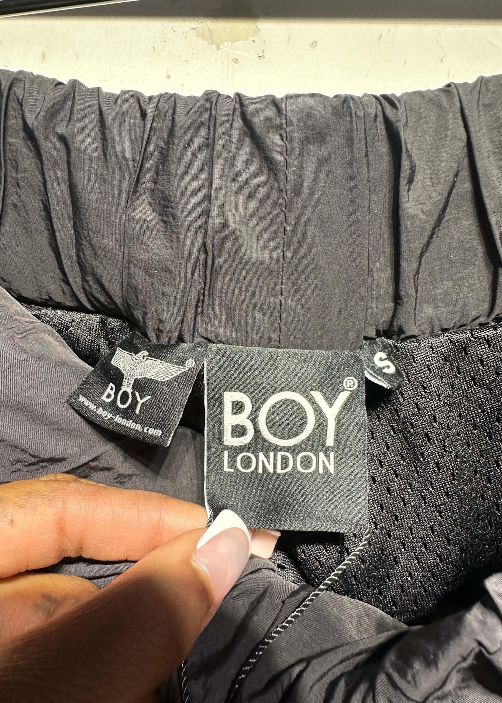 Boy London Black Zipper Strap Shorts 32