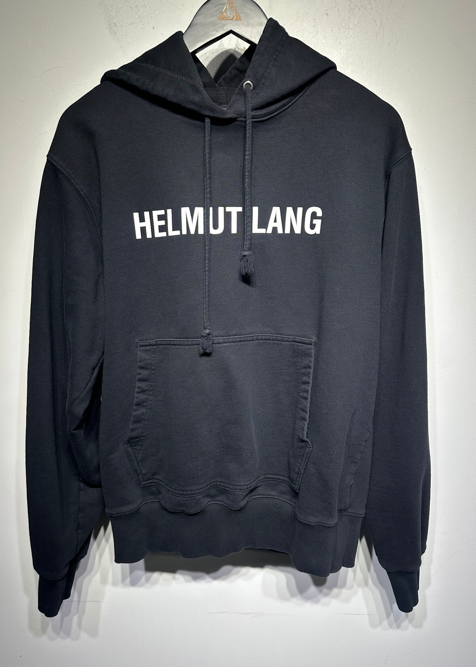 Helmut Lang Black Spellout Hoodie M