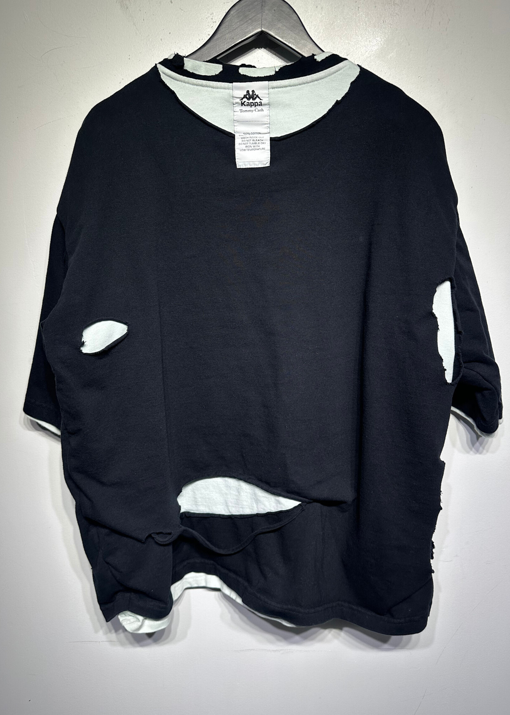 Tommy Cash x Kappa Distressed Tee Fits L/XL