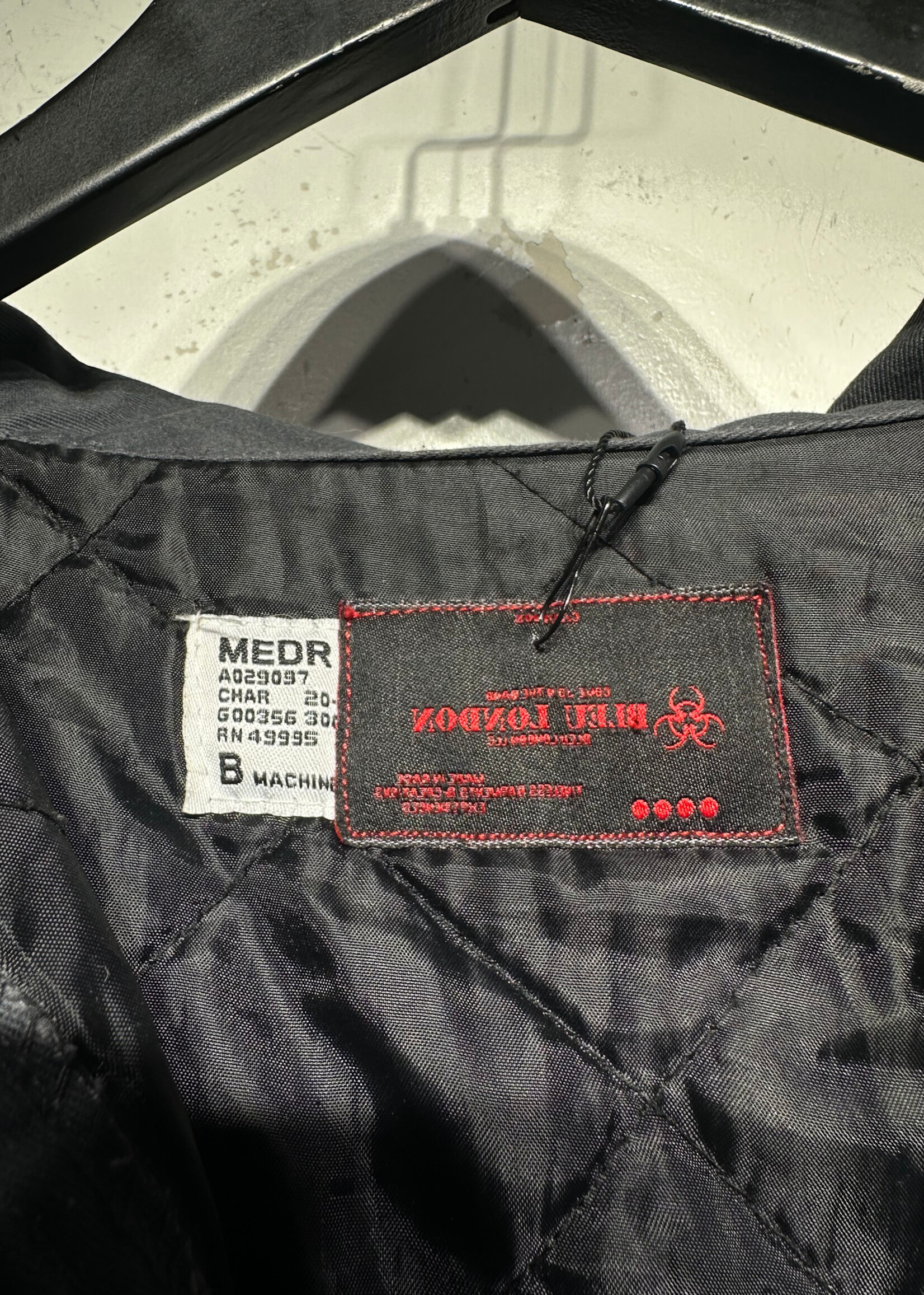 Bleu London Dark Grey Cropped Jacket M Fem As IS