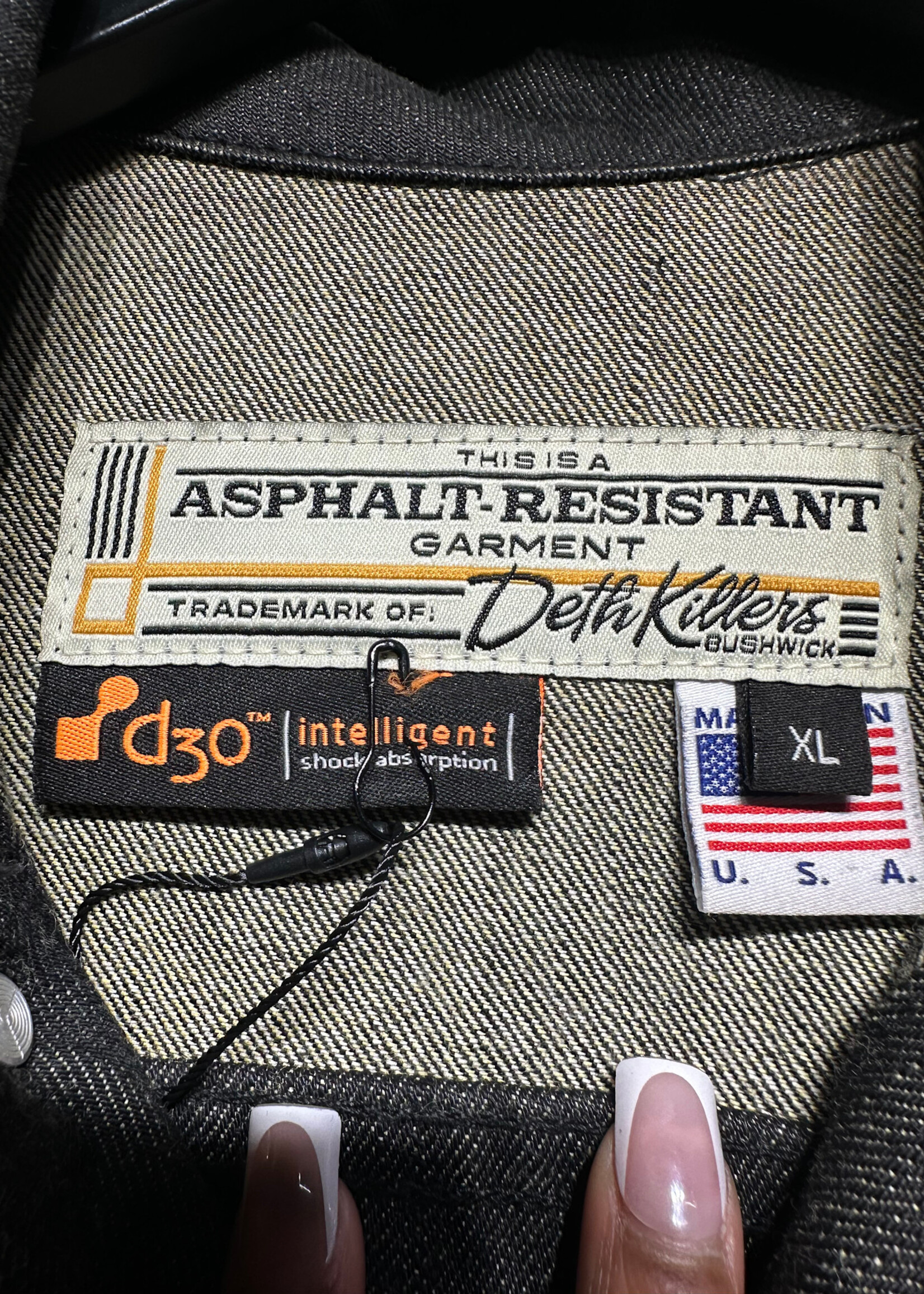 Deth Killers Dark Denim Jean Jacket XL Masc