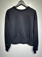 MCM Black Fringe Sweater Fem M