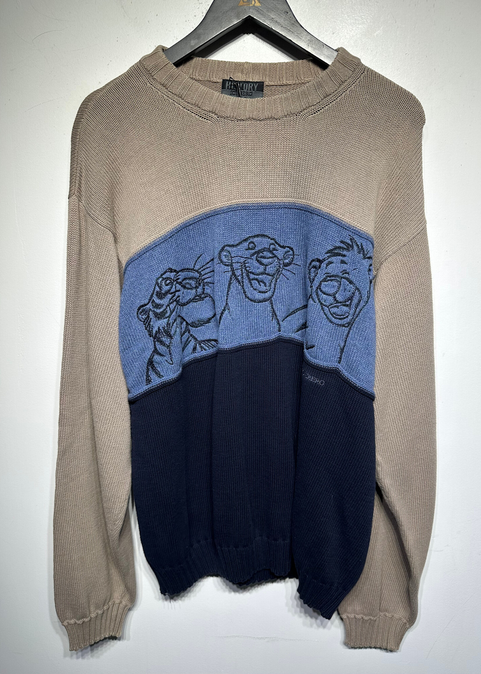 Iceberg 90S Tri Color Sweater L/XL