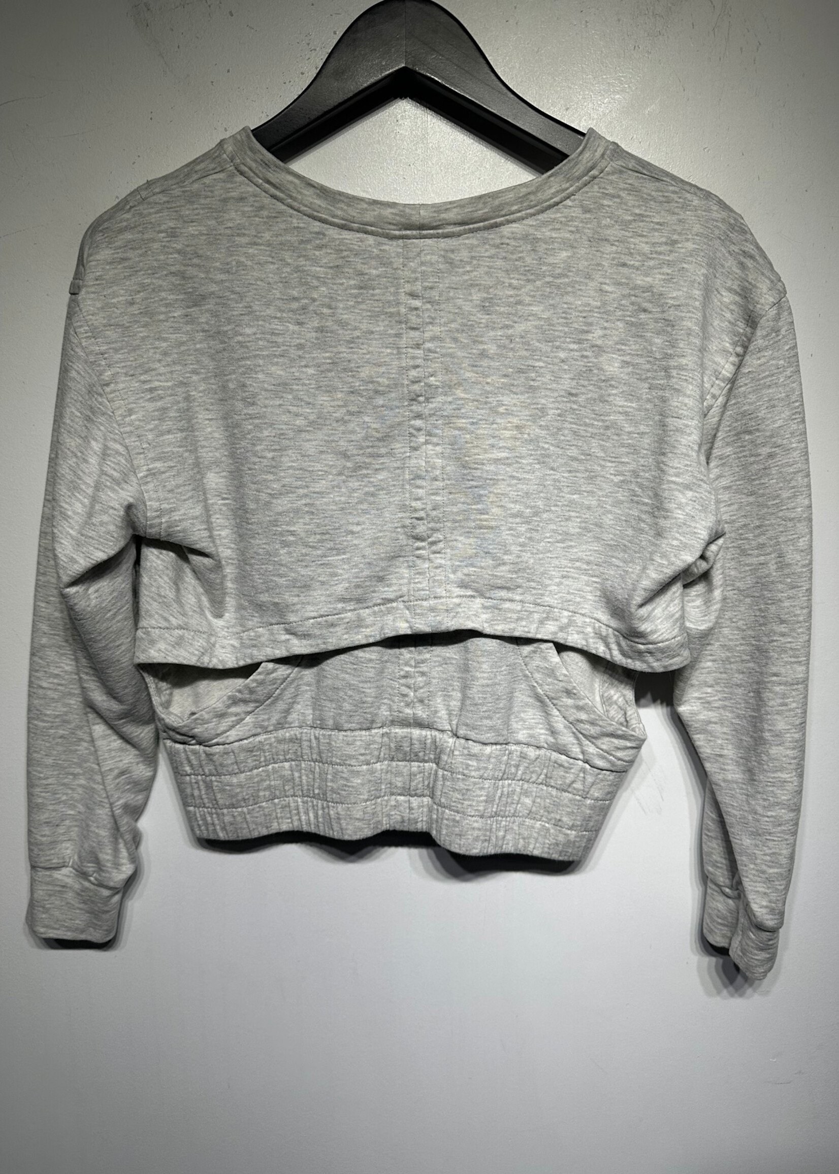 Helmut Lang Grey Crop Sweater XS