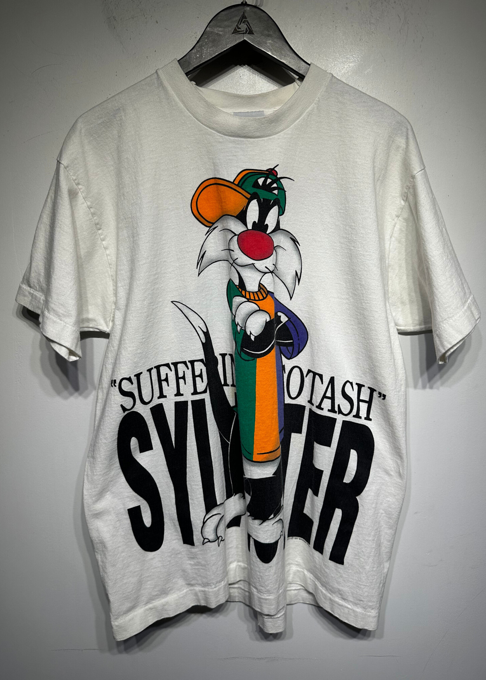 Jerry Leigh Vintage Sylvester White Tee Fits L/XL
