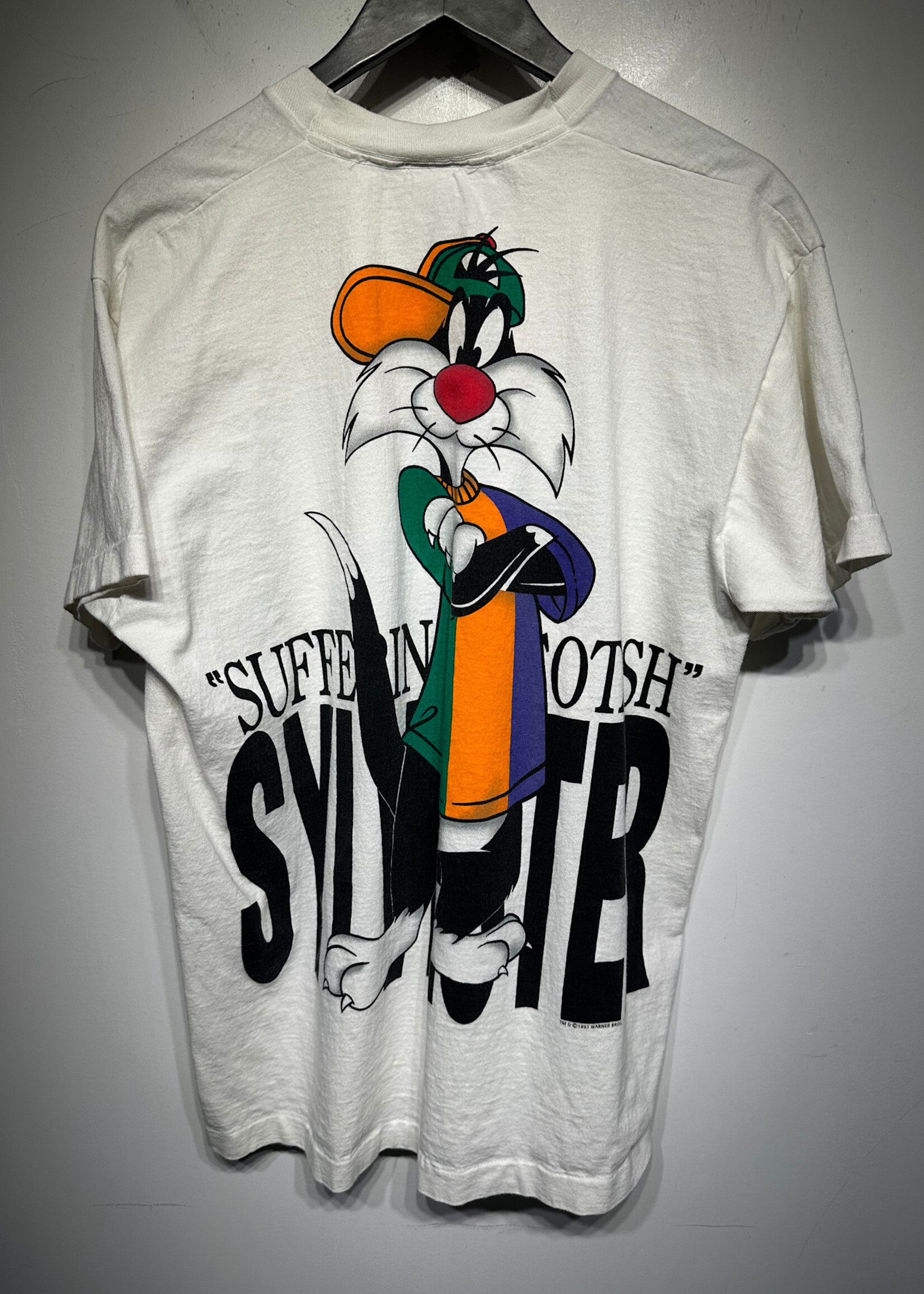 Jerry Leigh Vintage Sylvester White Tee Fits L/XL