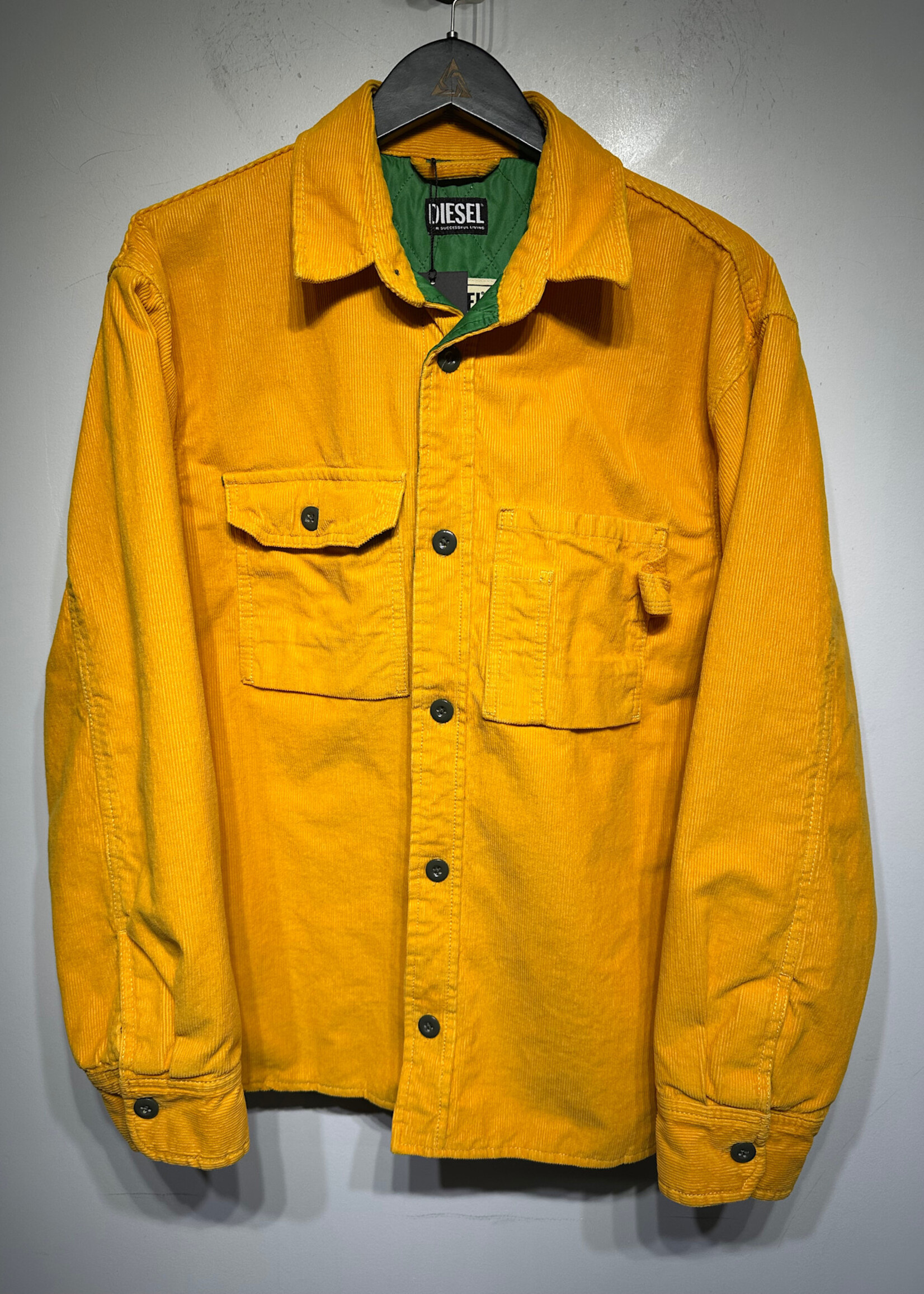 Diesel Yellow Corduroy B/U Jacket M
