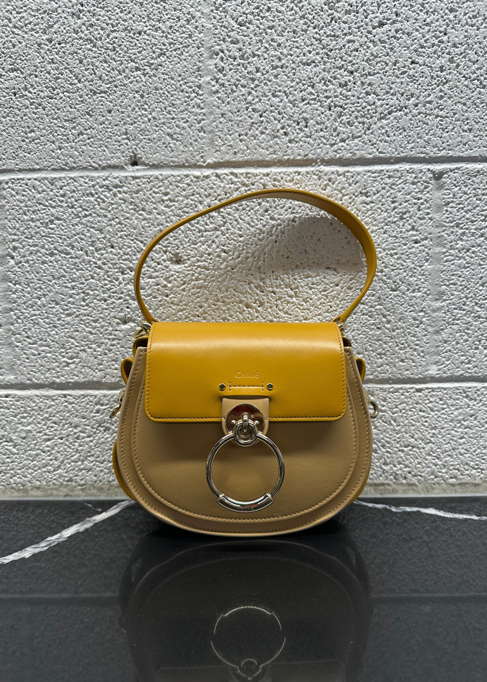 Chloe Tess Tan Leather Purse