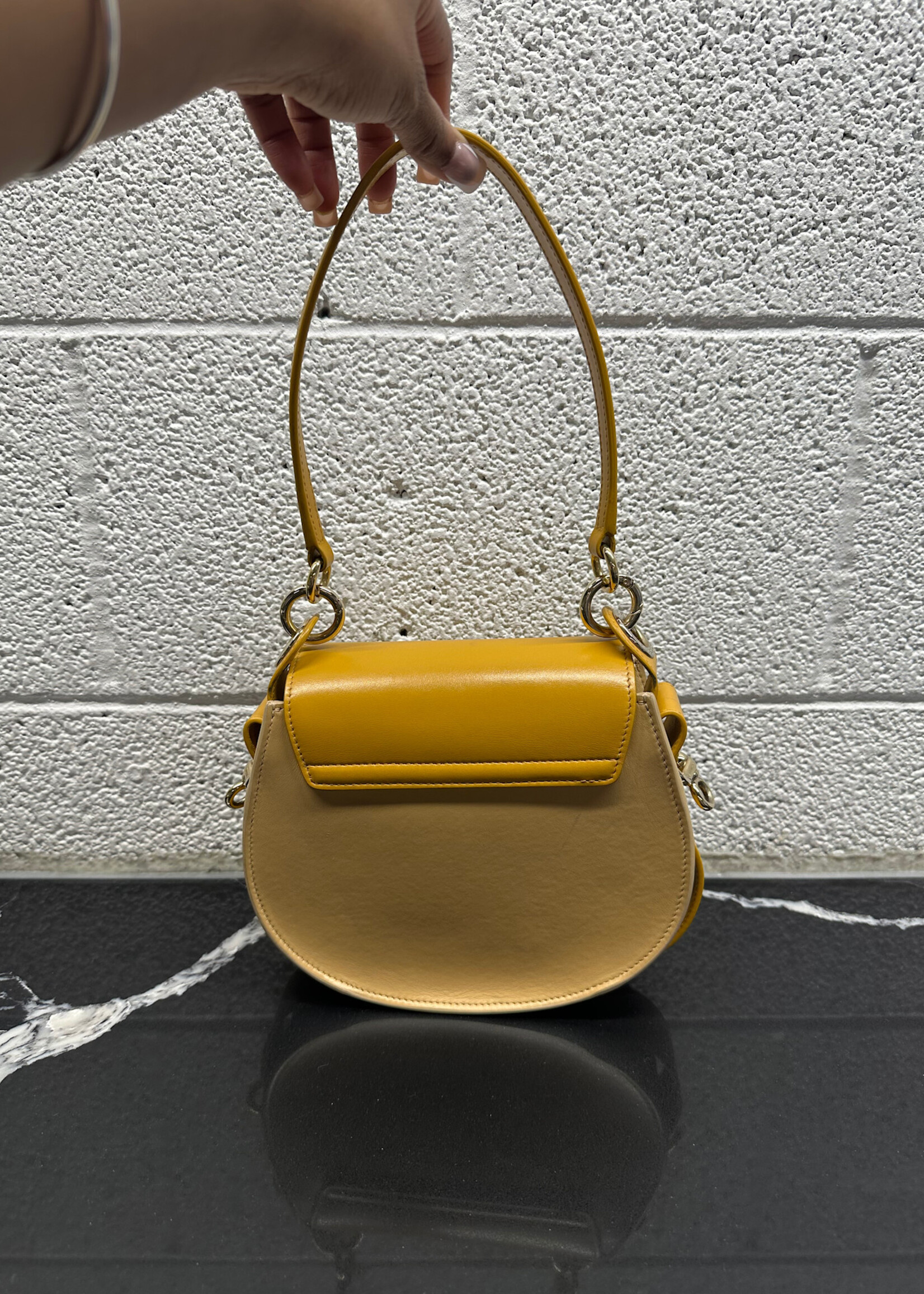 Chloe Tess Tan Leather Purse