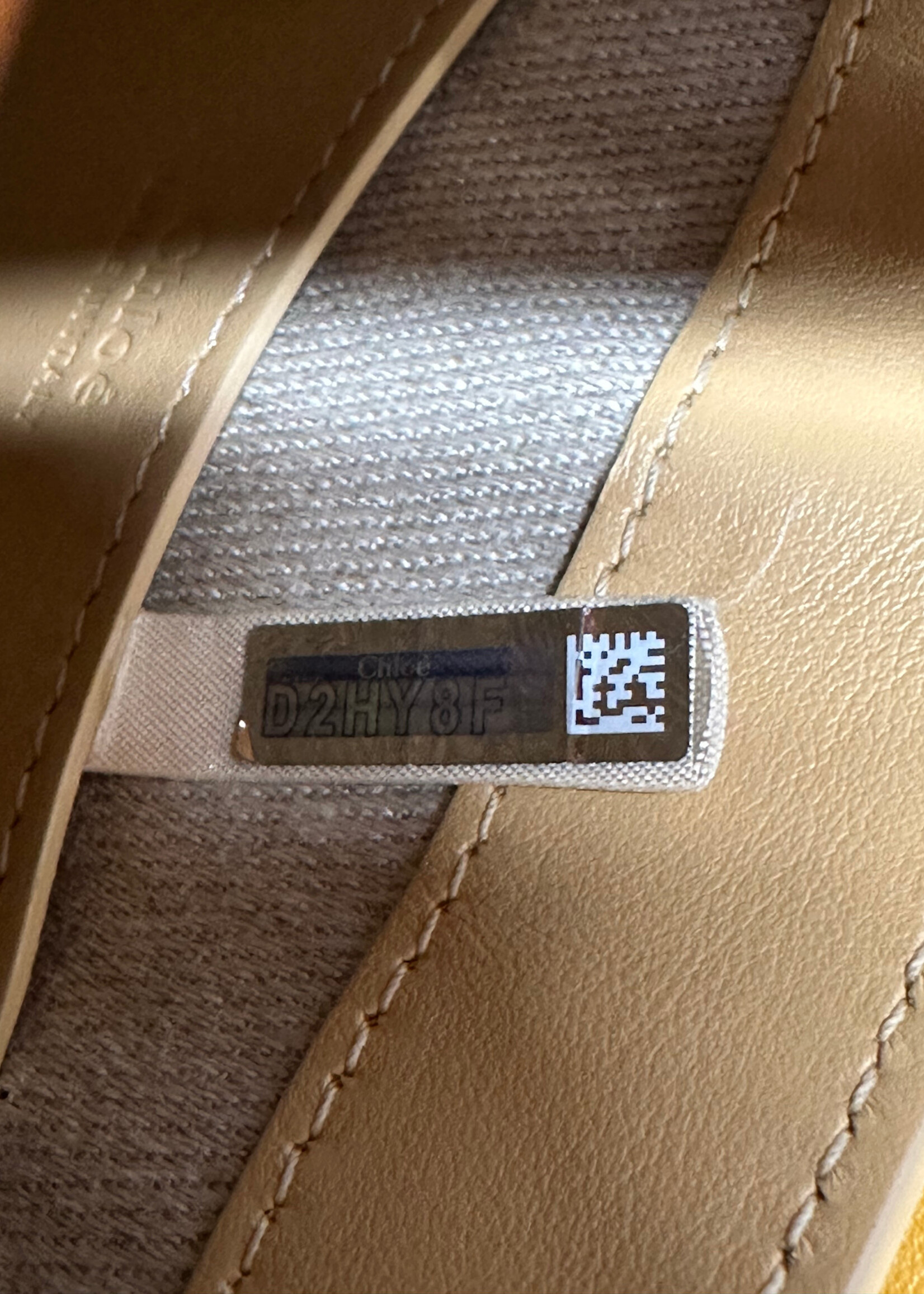 Chloe Tess Tan Leather Purse