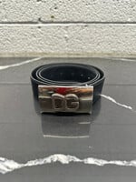 Dolce & Gabbana Silver Square Buckle Belt OS