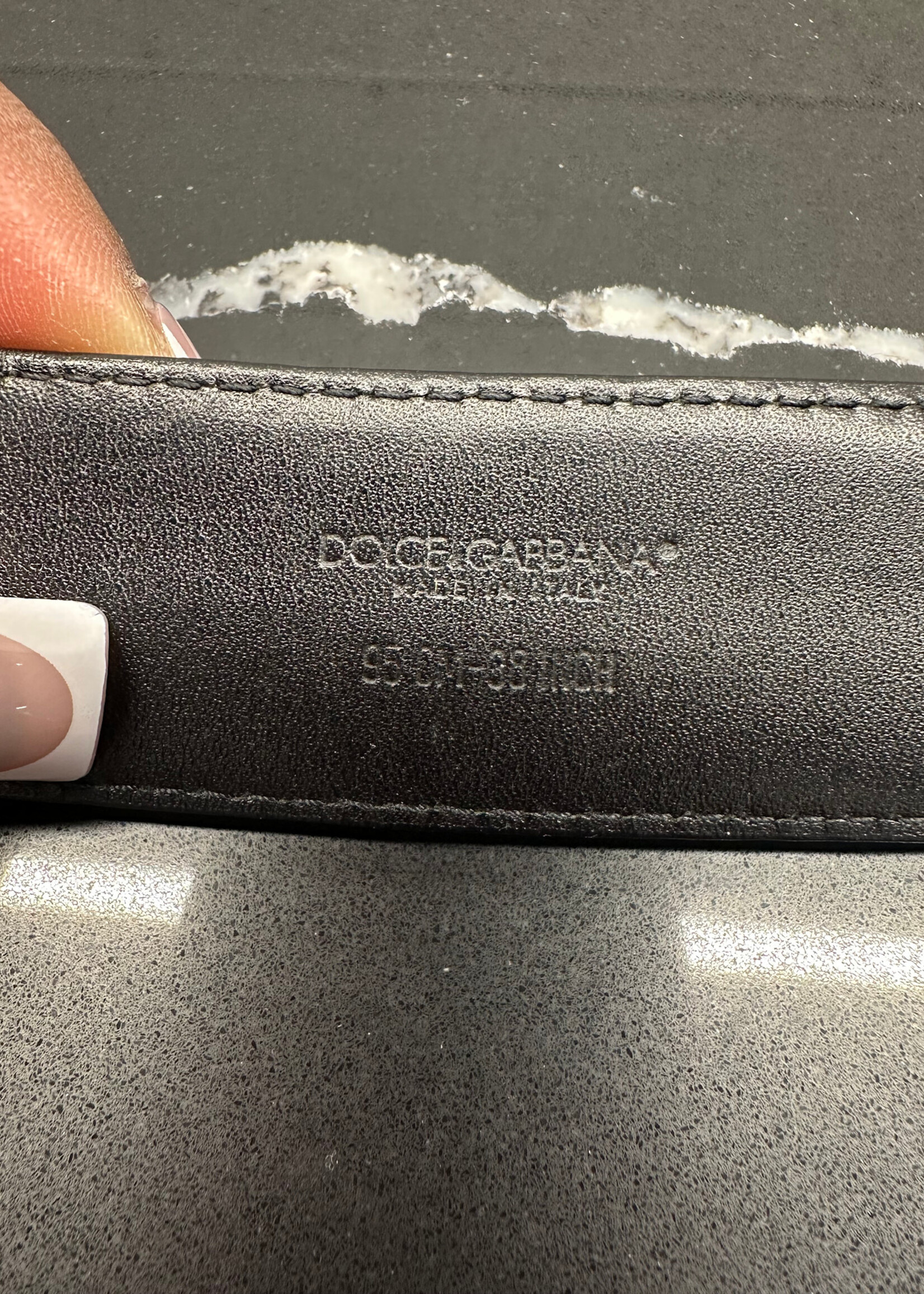 Dolce & Gabbana Silver Square Buckle Belt OS