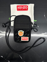 Kenzo Mini Black Orange Patch Bag