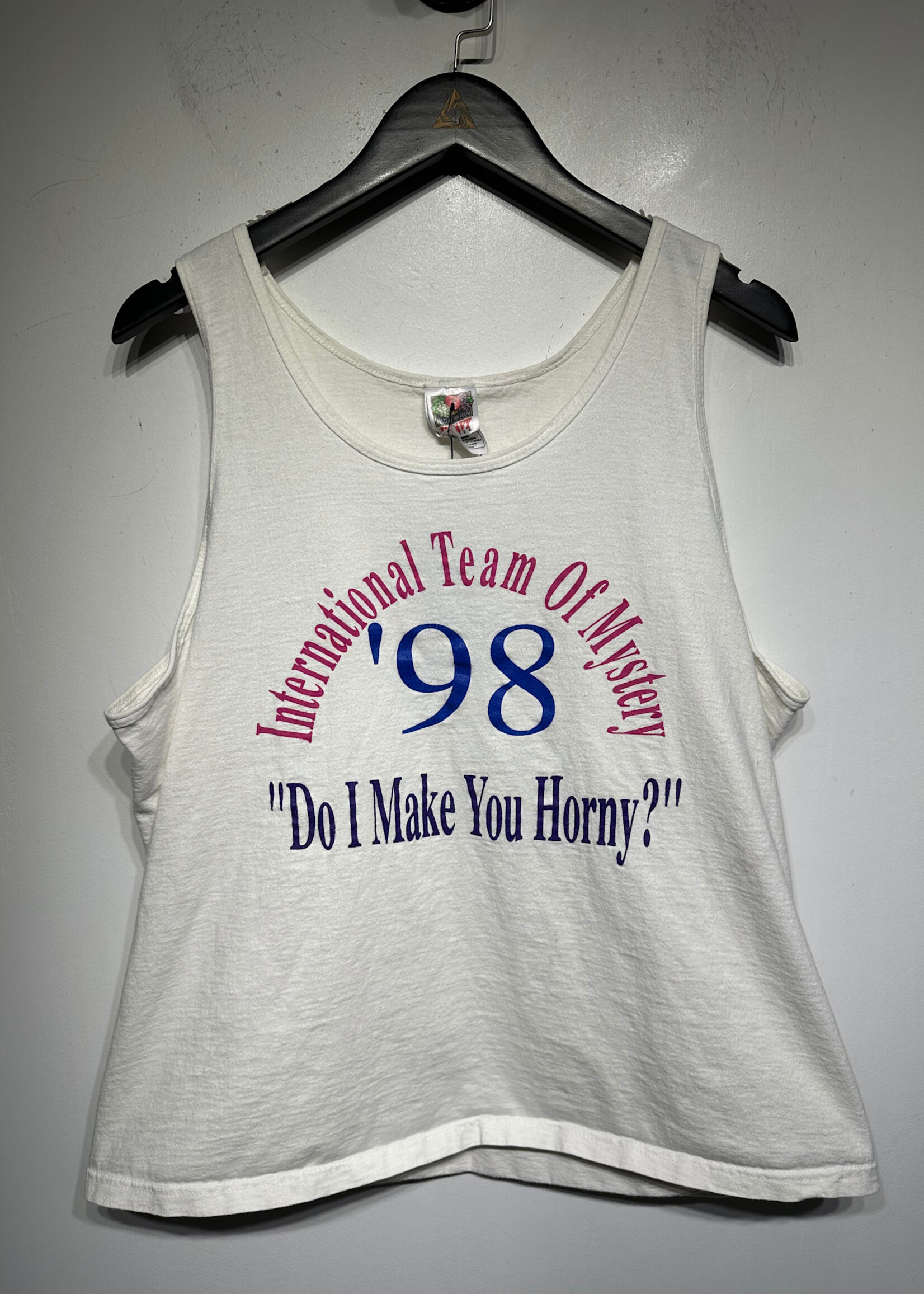 International Team Of Mystery White Tank XL Masc