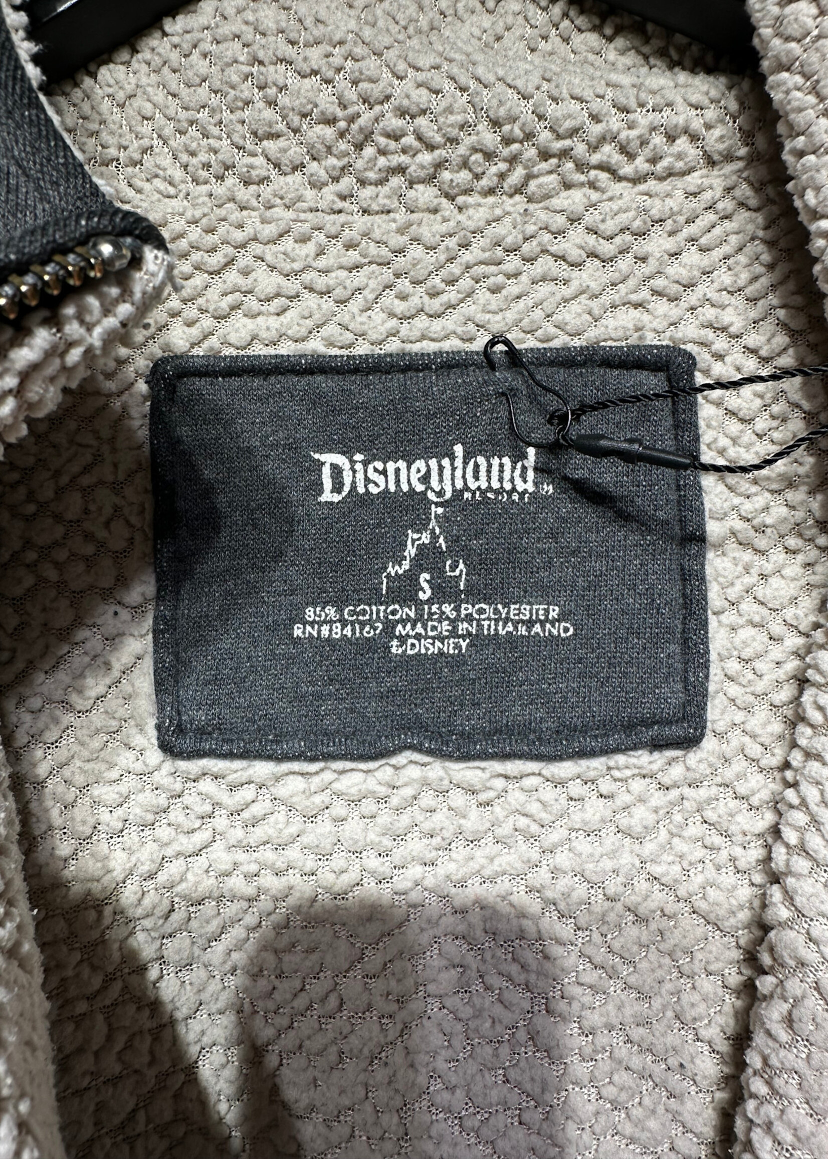 Grumpy Disney Grey Y2K Zip Up Sweater S