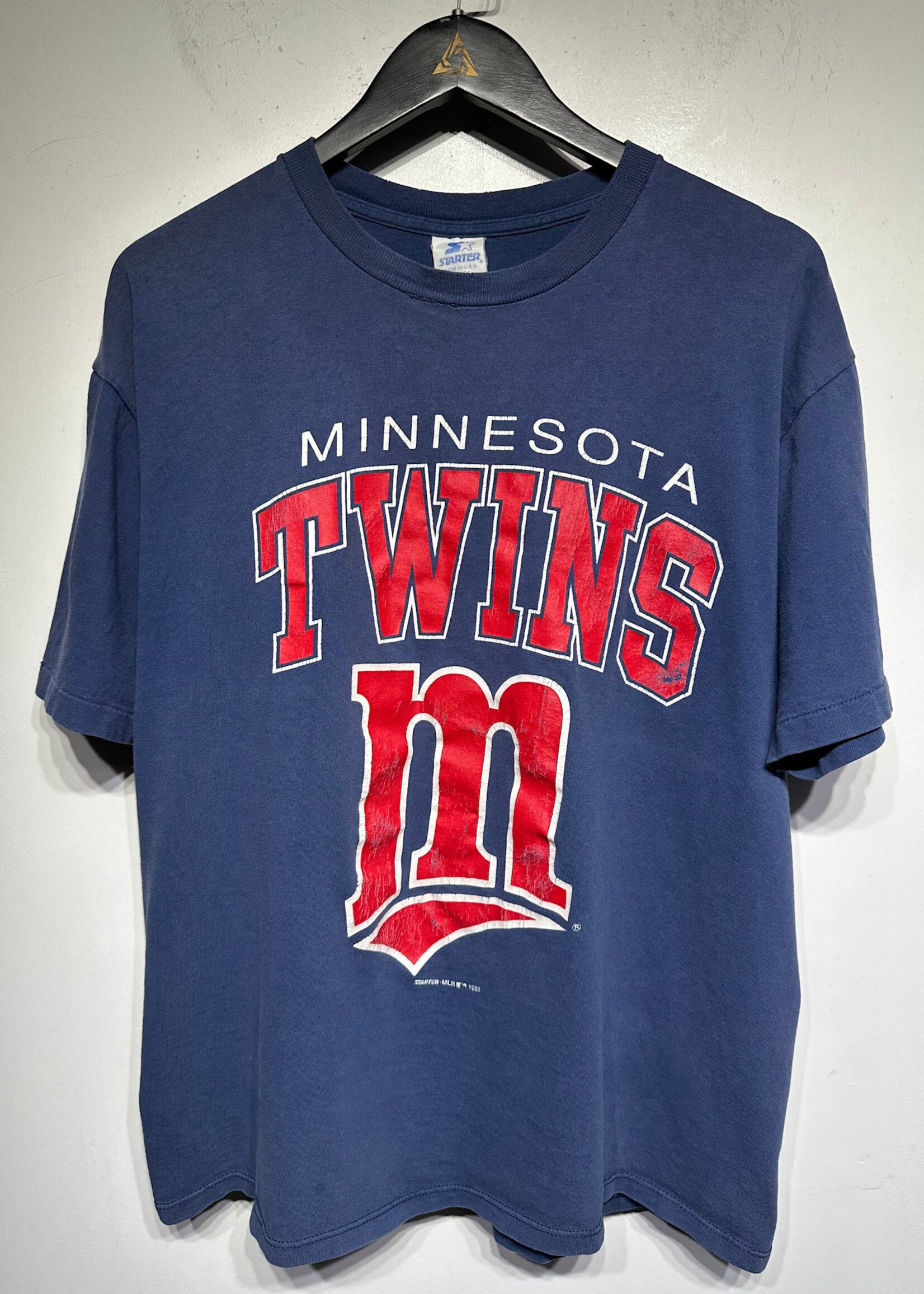 Minnesota Twins Blue Red Vtg Starter Tee L