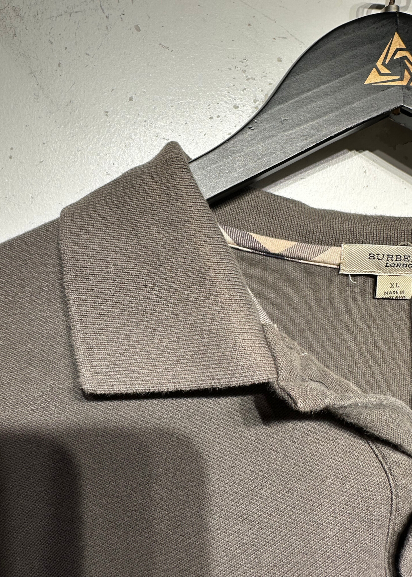 Burberry Dark Green Polo XL AS IS