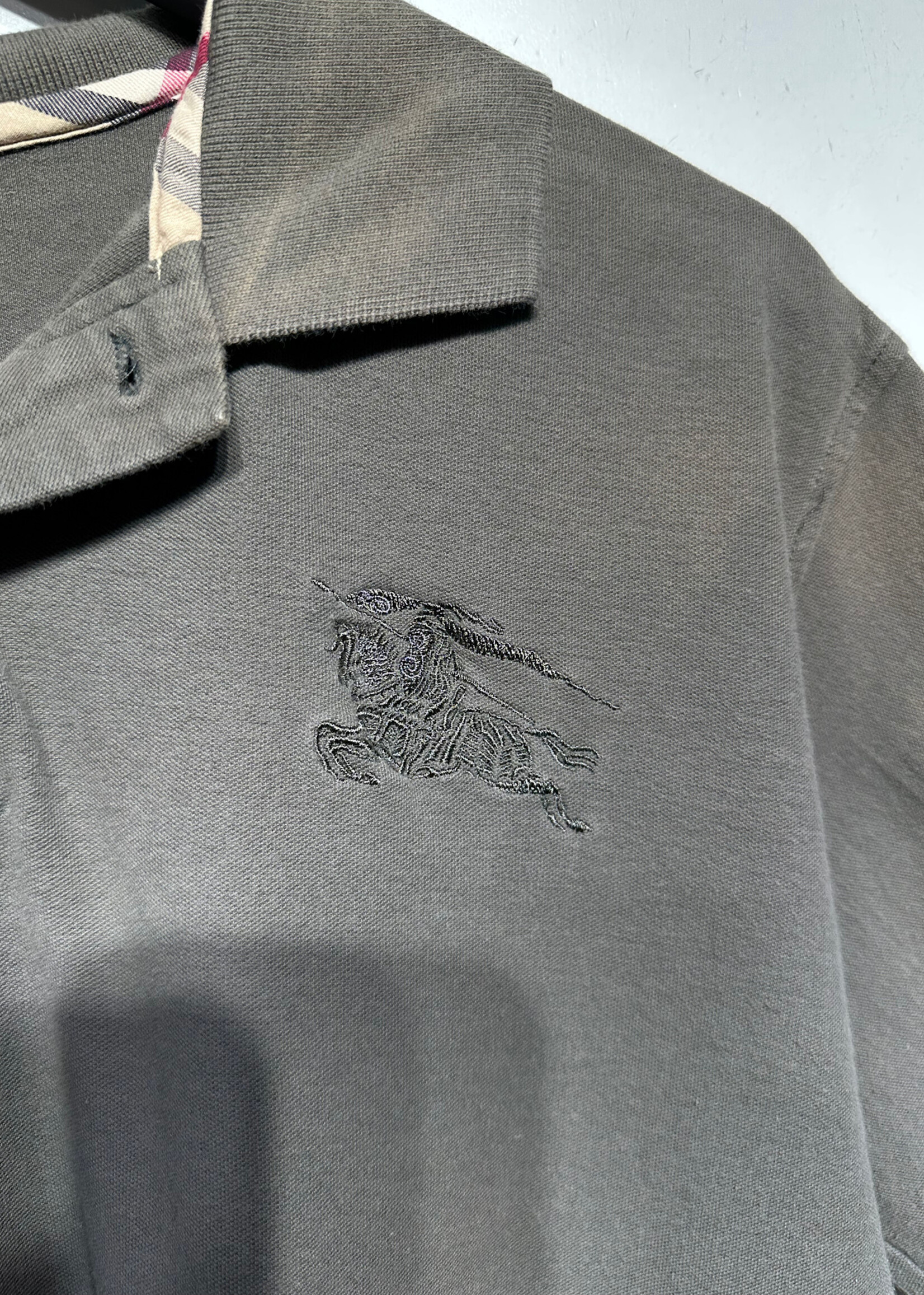 Burberry Dark Green Polo XL AS IS