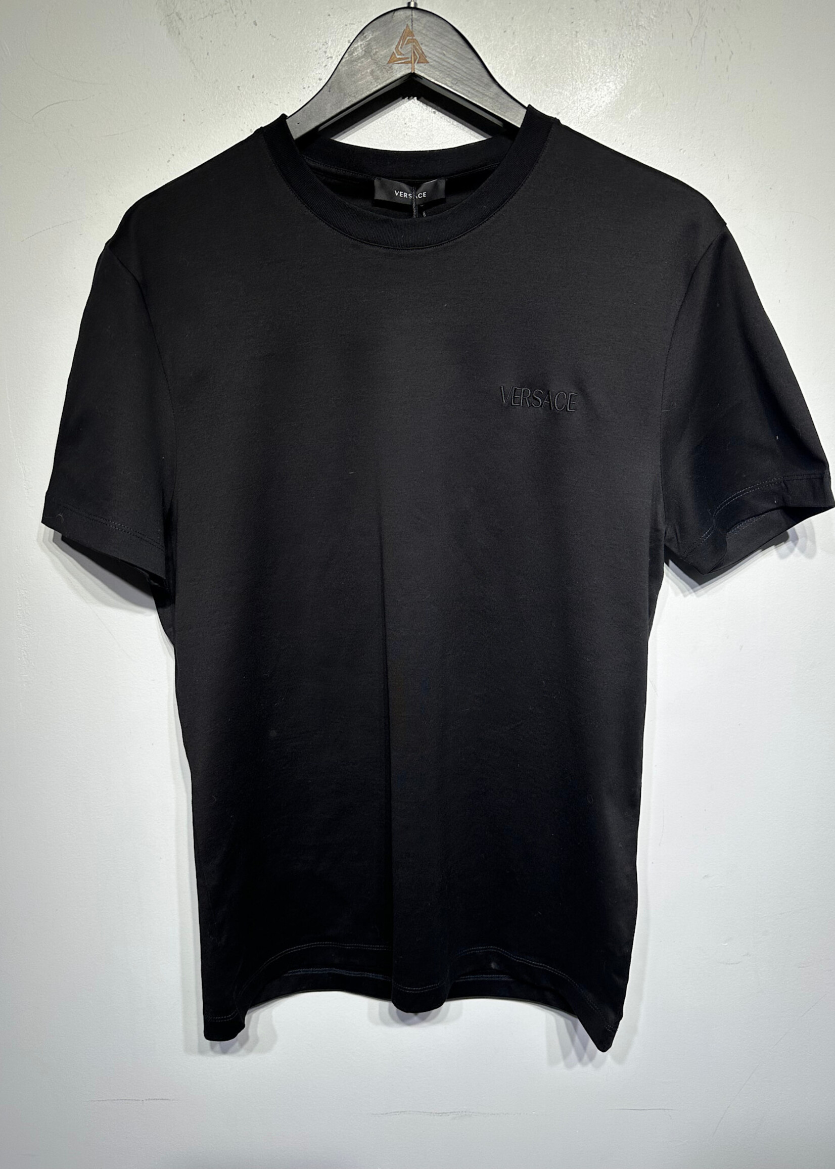 NWT VERSACE BLACK LOGO TEE L