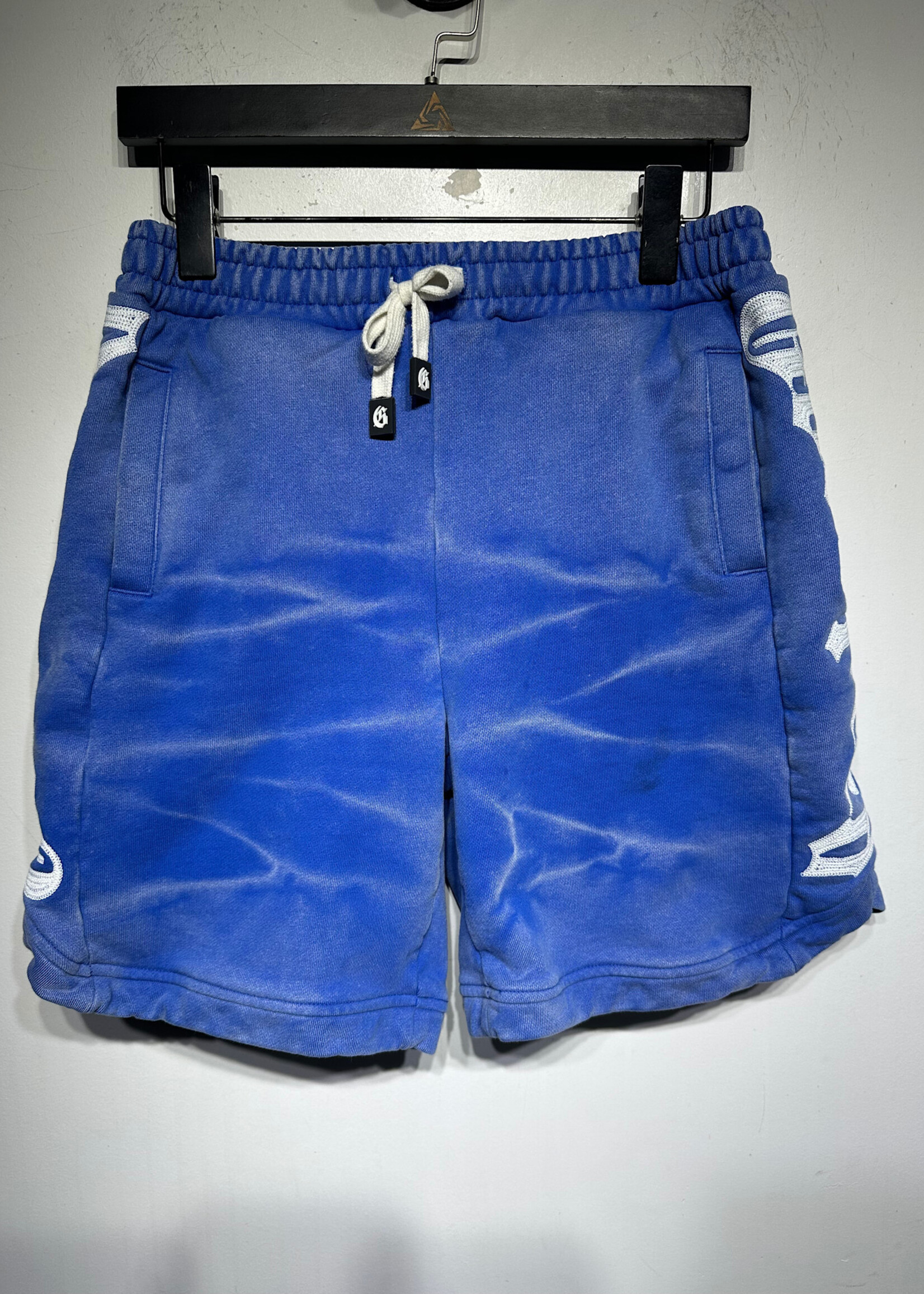 Godspeed Blue Faded Dyed Shorts Masc 30