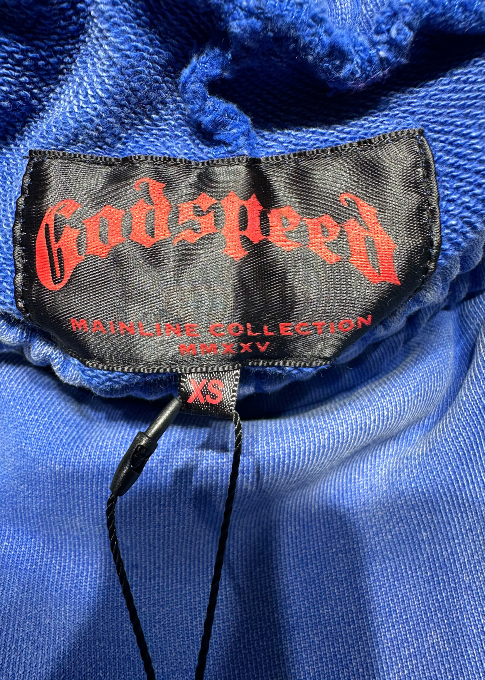 Godspeed Blue Faded Dyed Shorts Masc 30