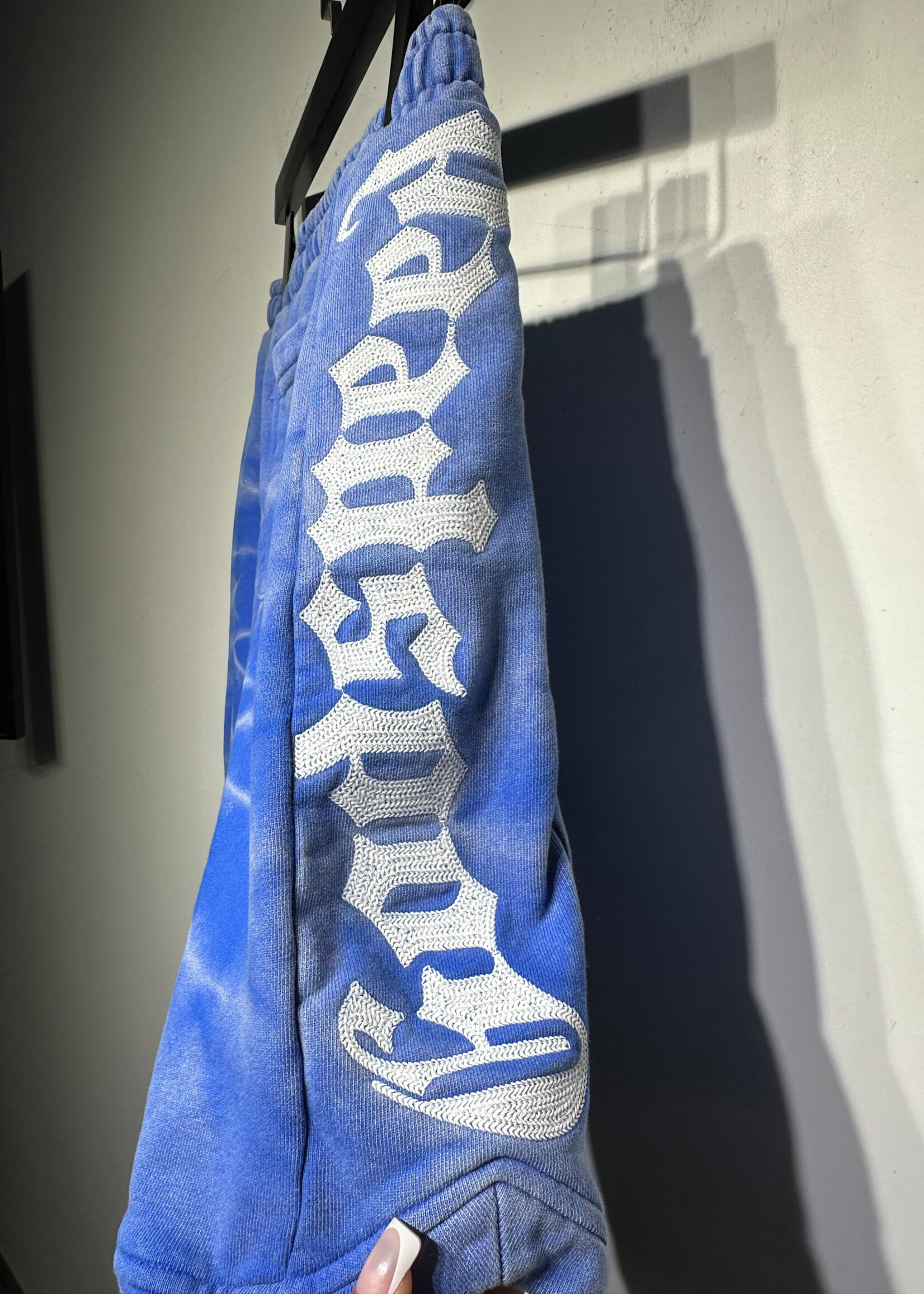 Godspeed Blue Faded Dyed Shorts Masc 30