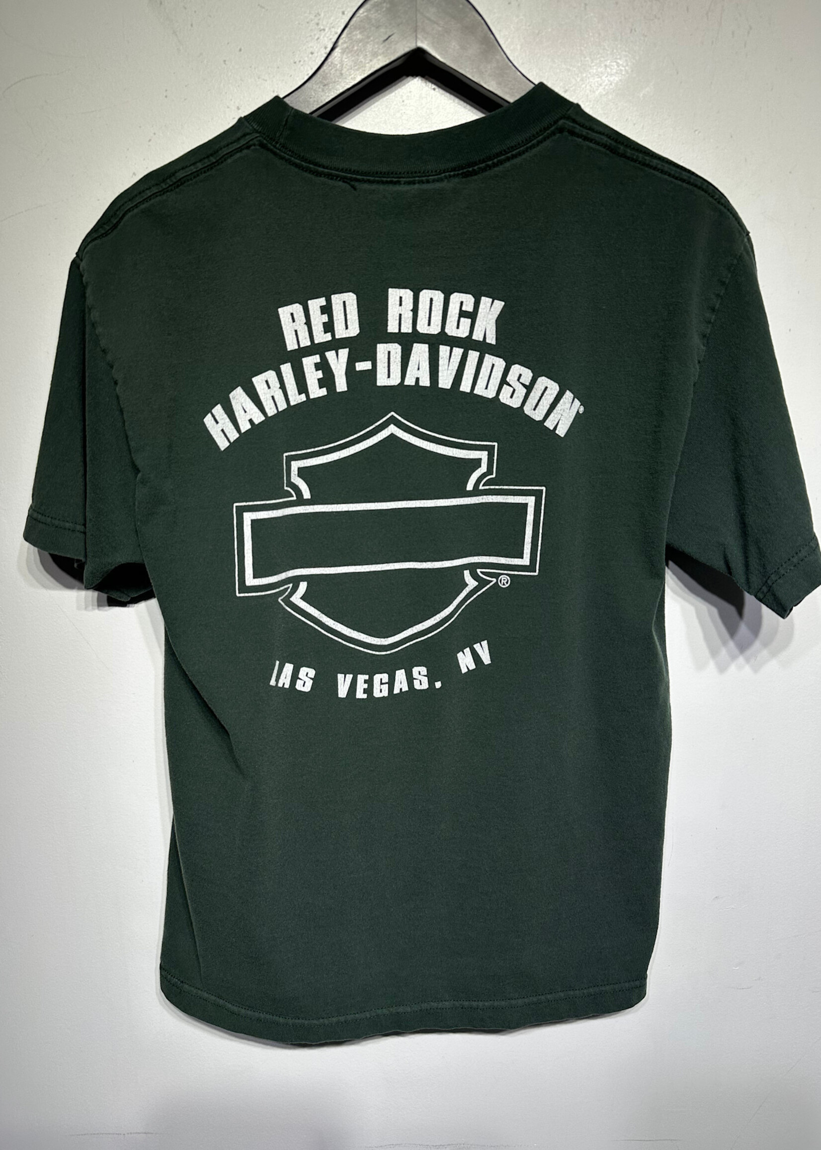 Harley Army Girl Green Tee M