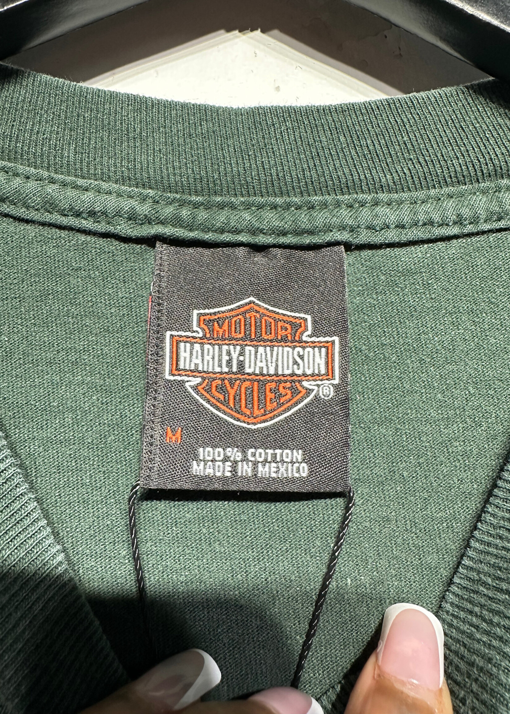 Harley Army Girl Green Tee M