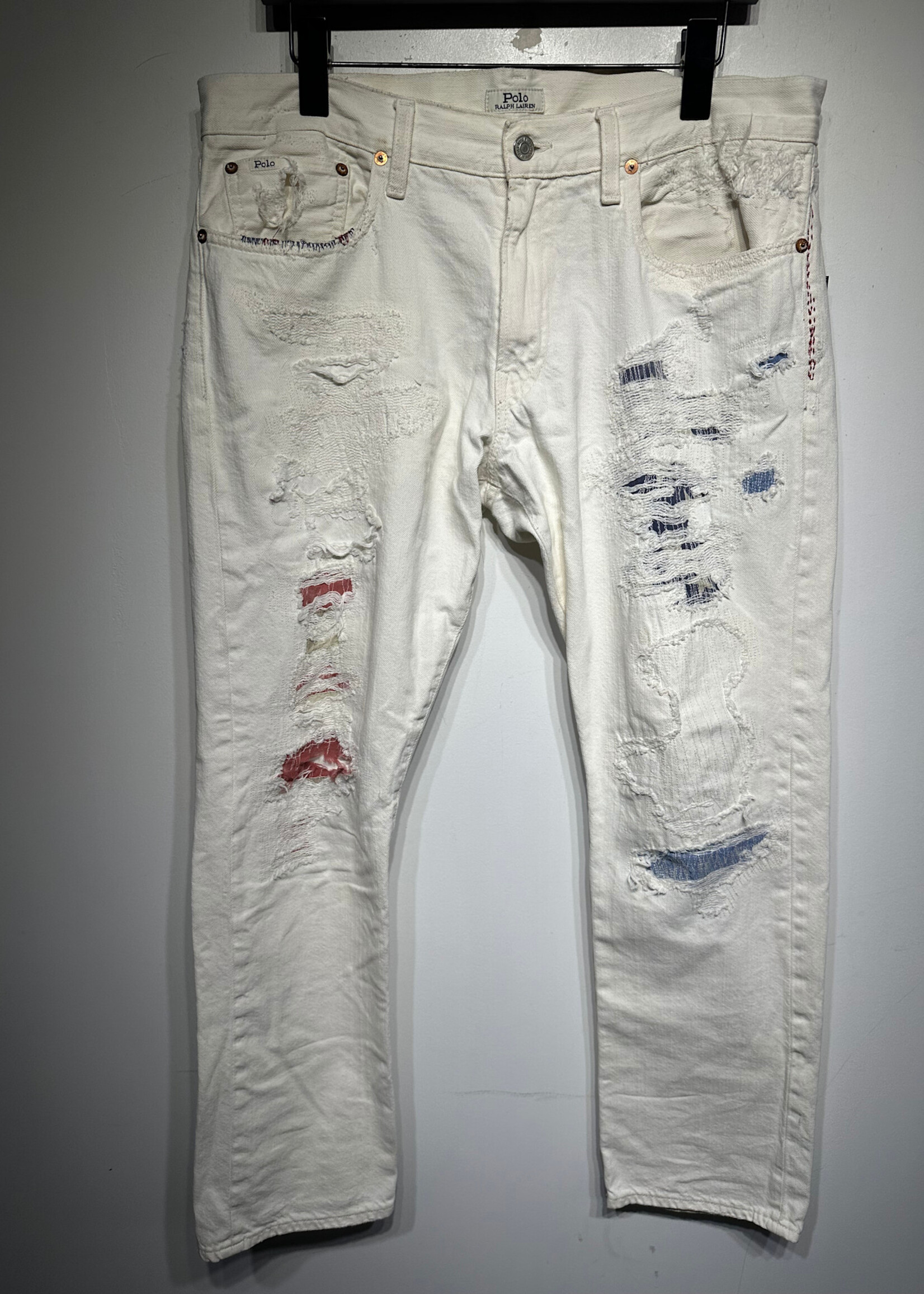 Ralph Lauren Boro Stitch White Jeans Masc 33