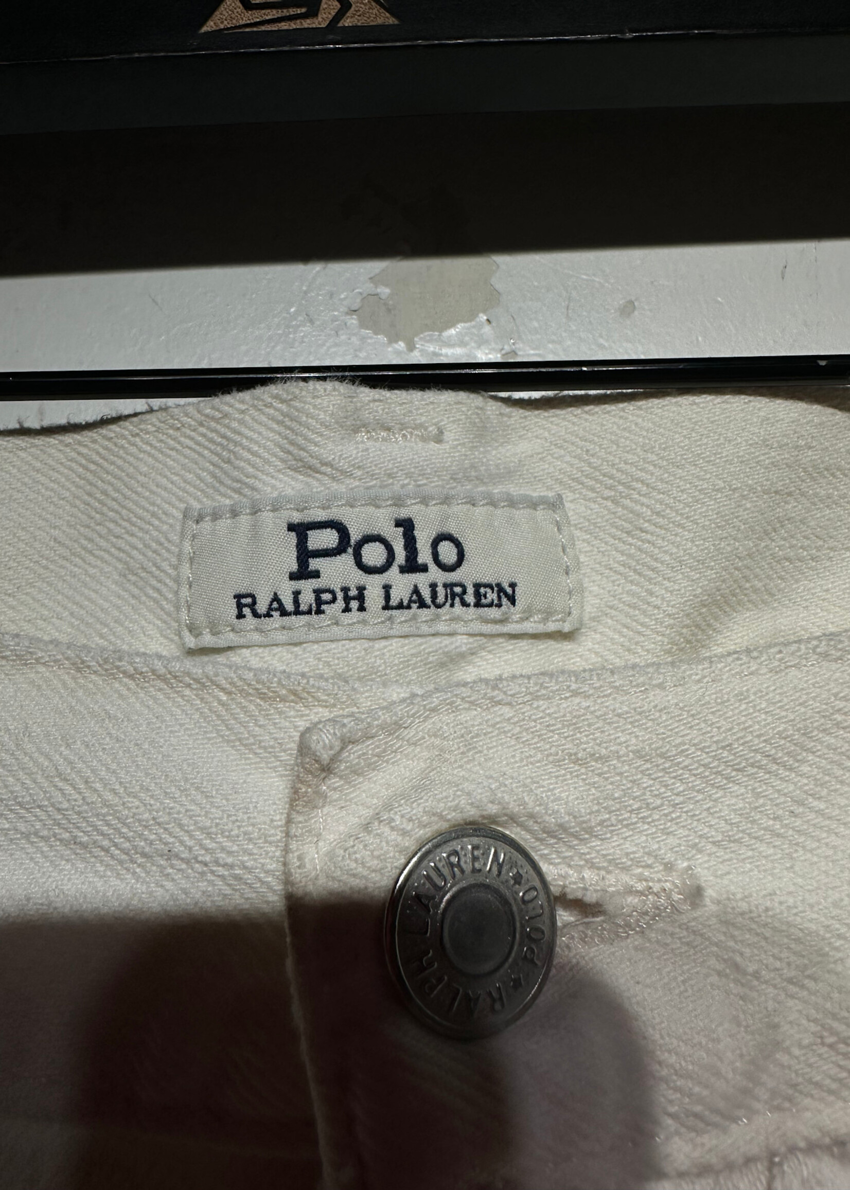 Ralph Lauren Boro Stitch White Jeans Masc 33