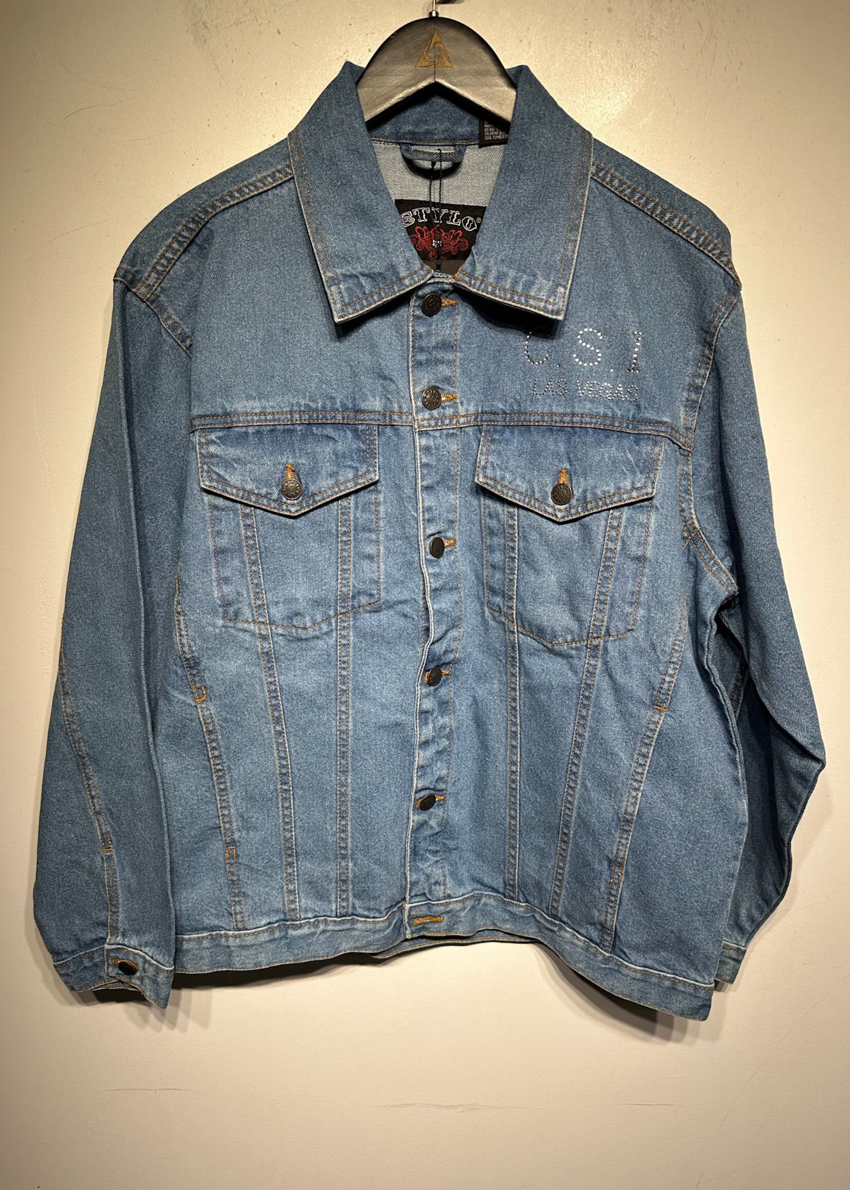 NWT CSI Light Jean Jacket L