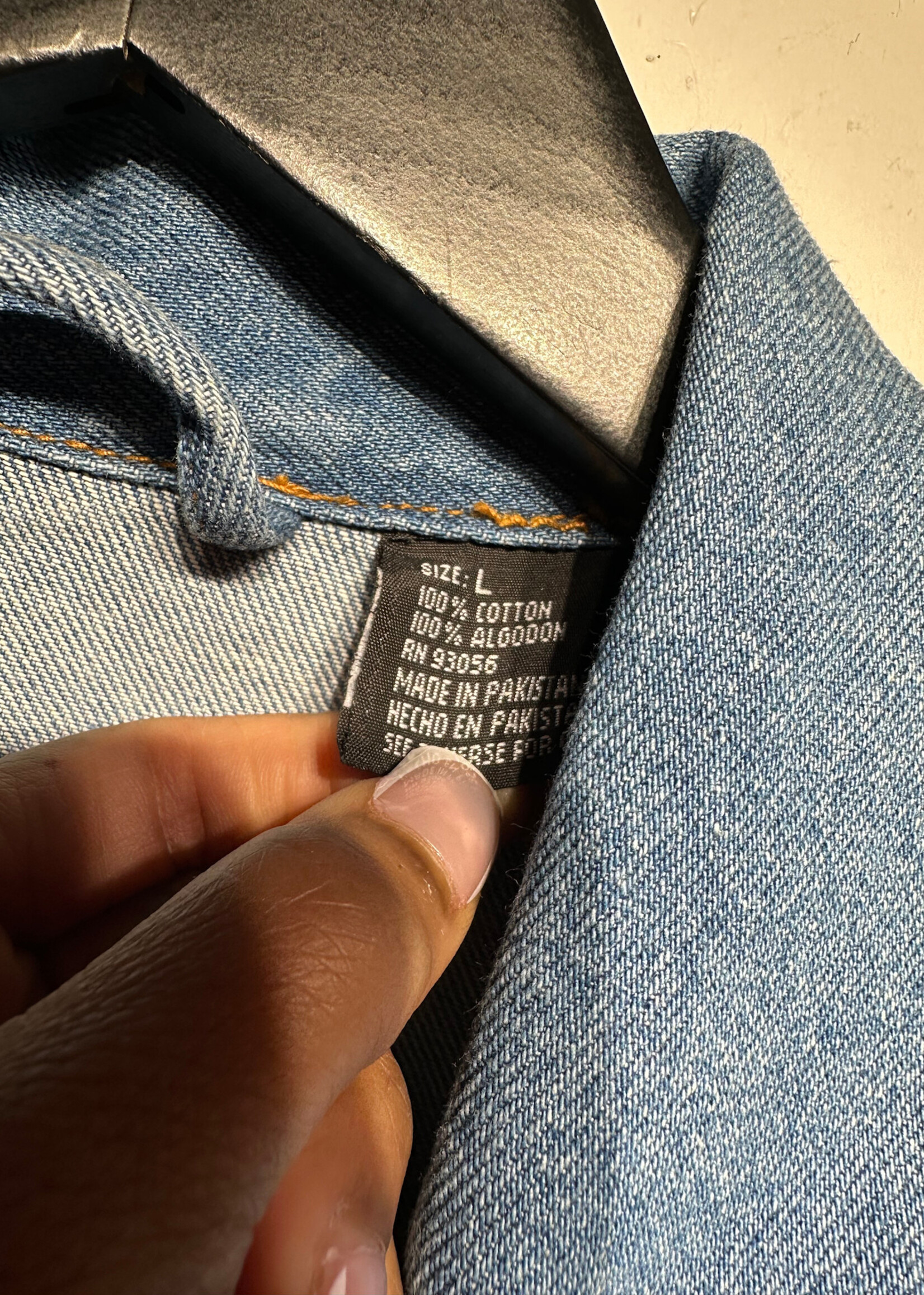 NWT CSI Light Jean Jacket L