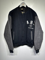 Anchor Blue Black Wool and Denim Jacket S