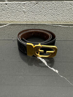 Gucci Vintage Gold Black Belt AS IS