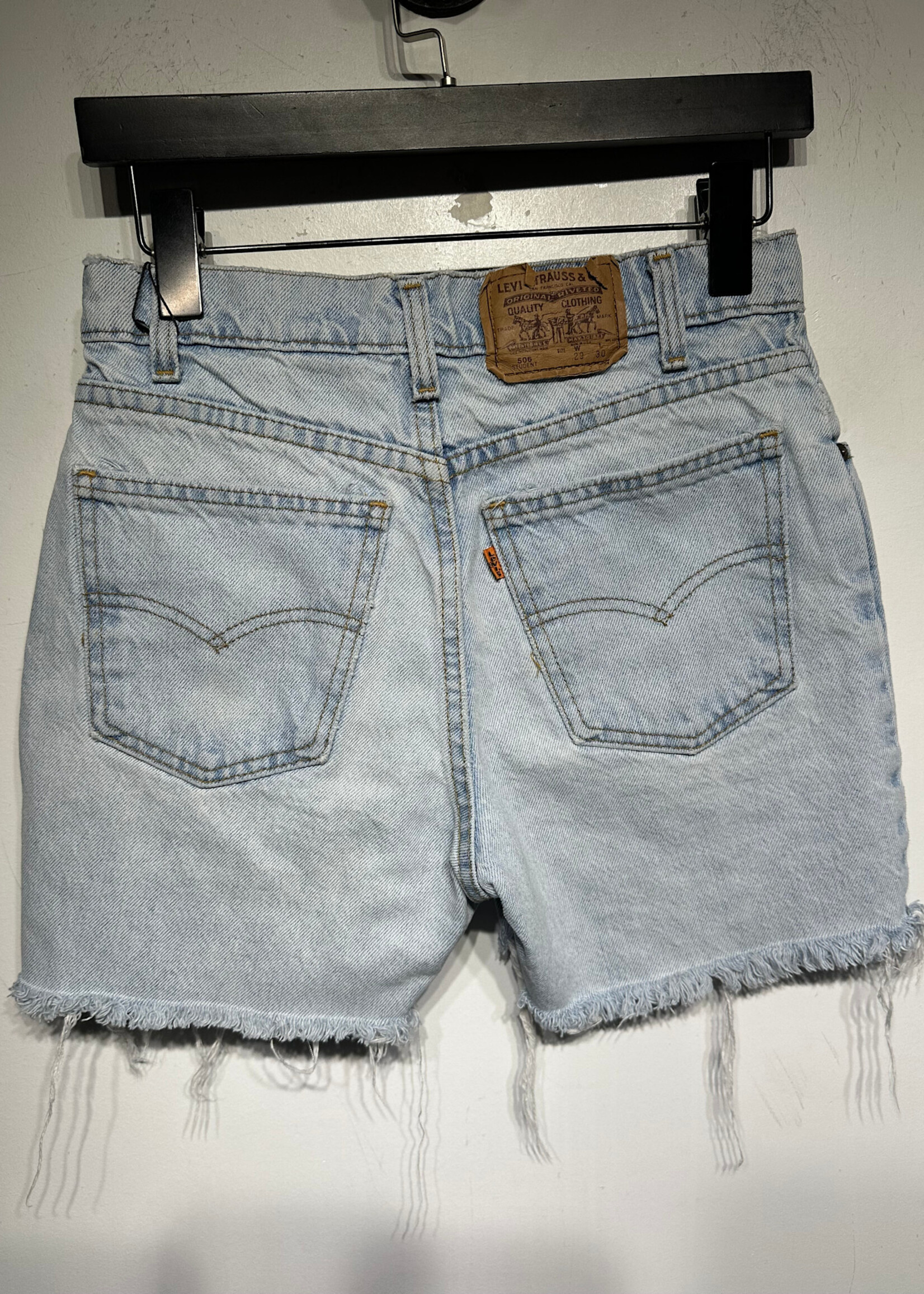 Levi's '93 Light Wash Orange Tab Shorts 27