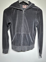 Juicy Y2K Grey Velour Zip Jacket M