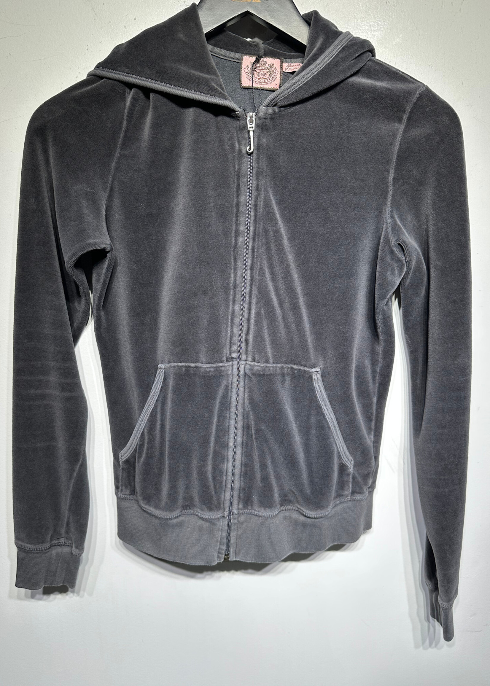 Juicy Y2K Grey Velour Zip Jacket M