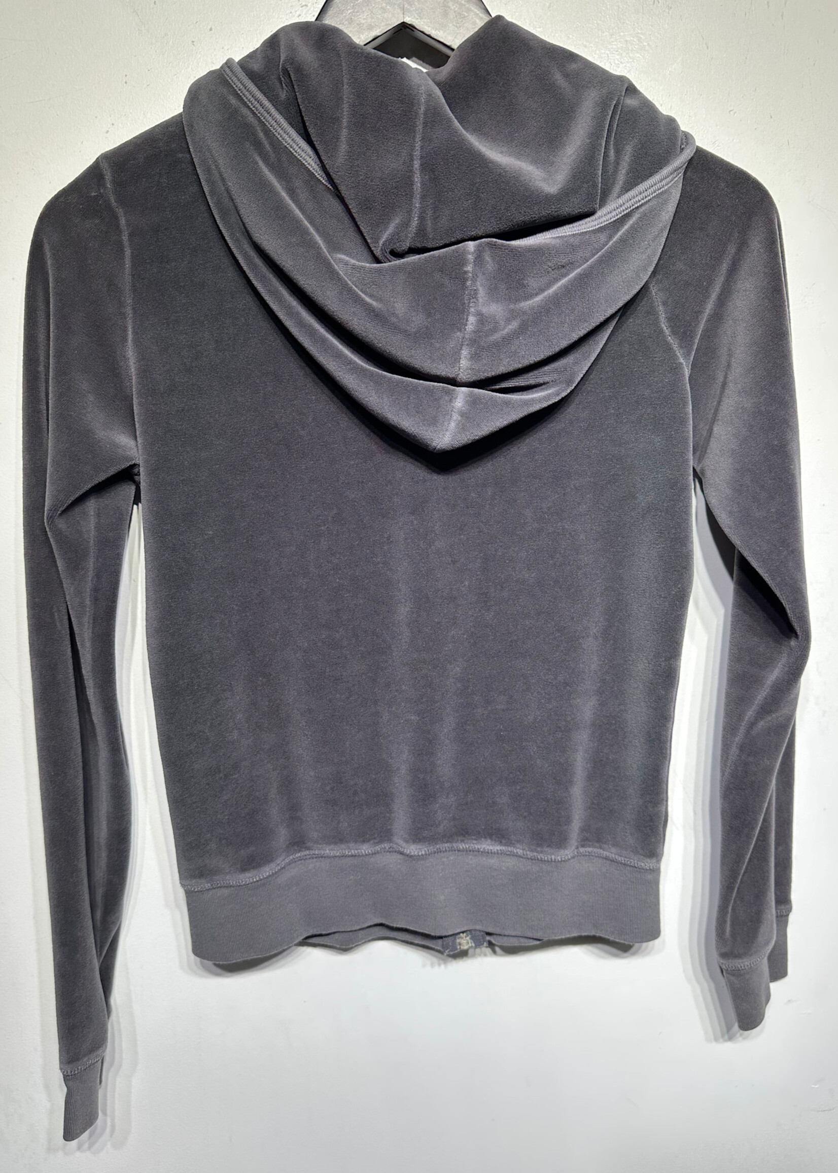 Juicy Y2K Grey Velour Zip Jacket M