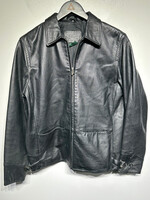 Lauren Ralph Lauren Black Leather Jacket Fem S