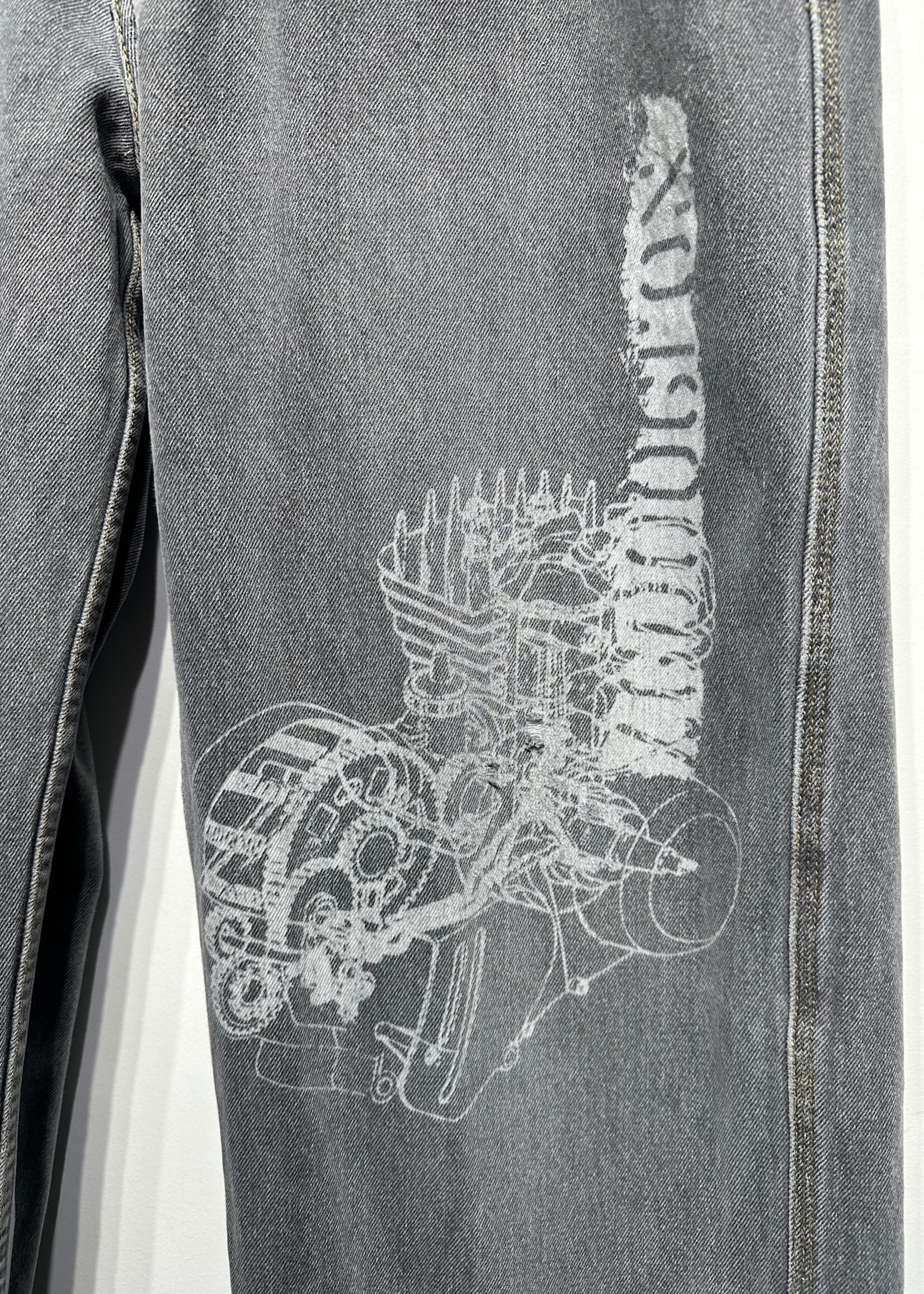 Johnny Blaze Y2K Grey Baggy Jeans Masc 35