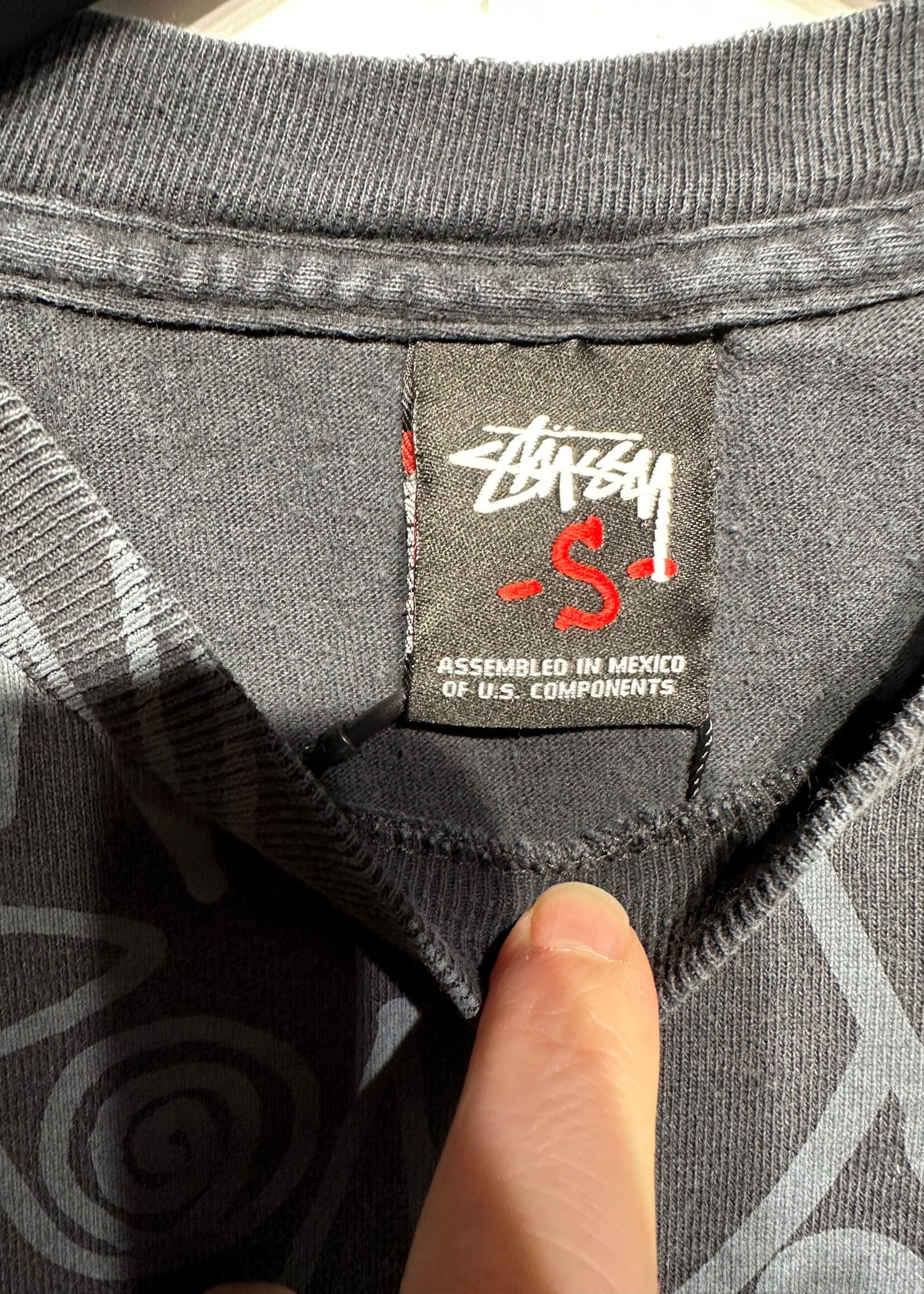 Stussy AOP Black 'How We Livin' Tee S