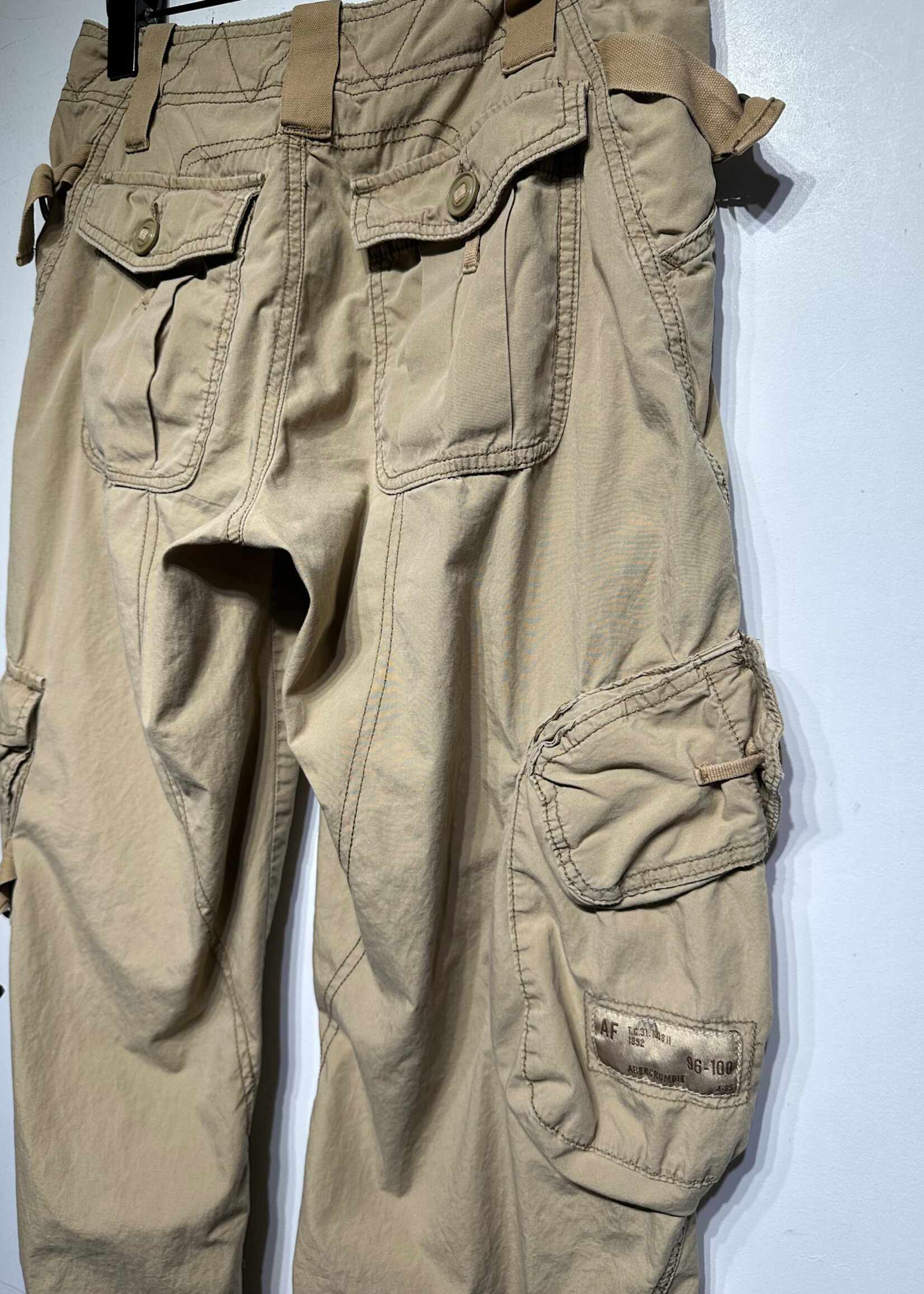 Abercrombie 2000s Tan Cargo Pants As Is Fem 26
