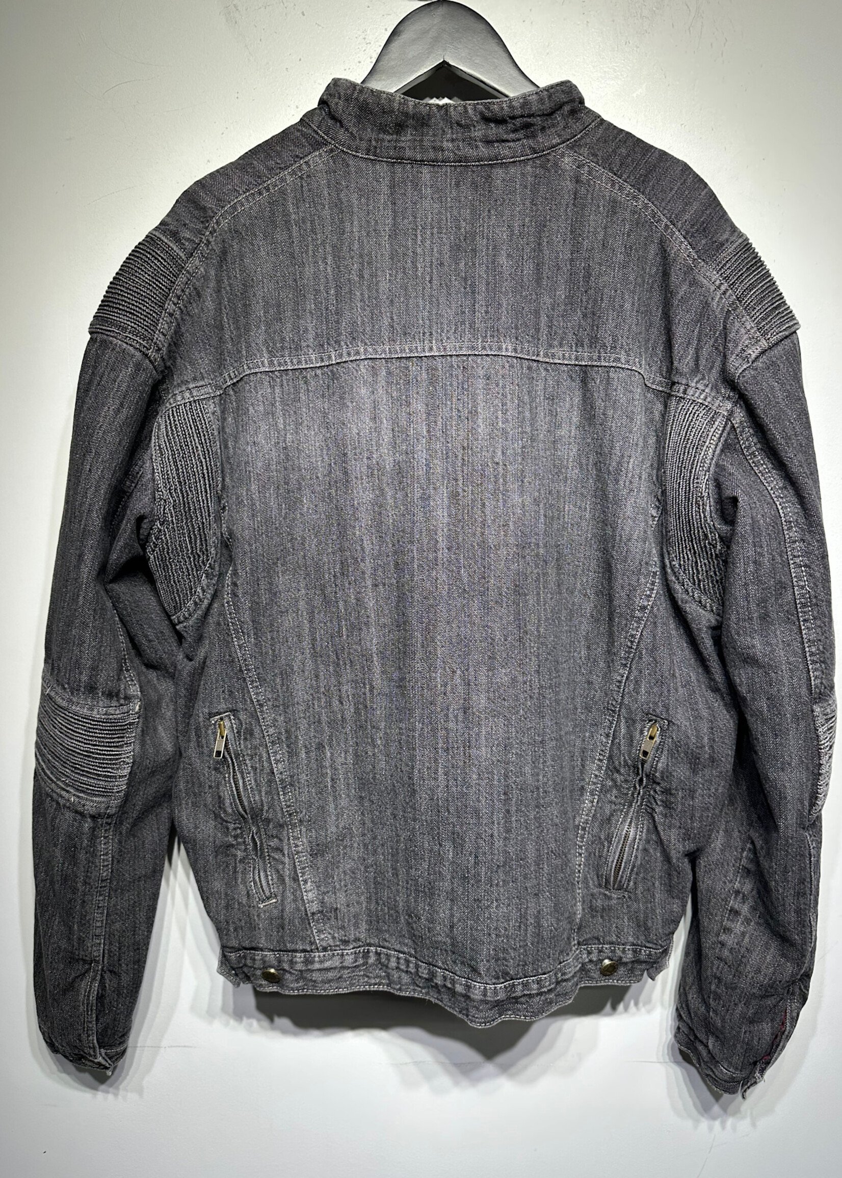 Red Route Ribbed Denim Jacket XL