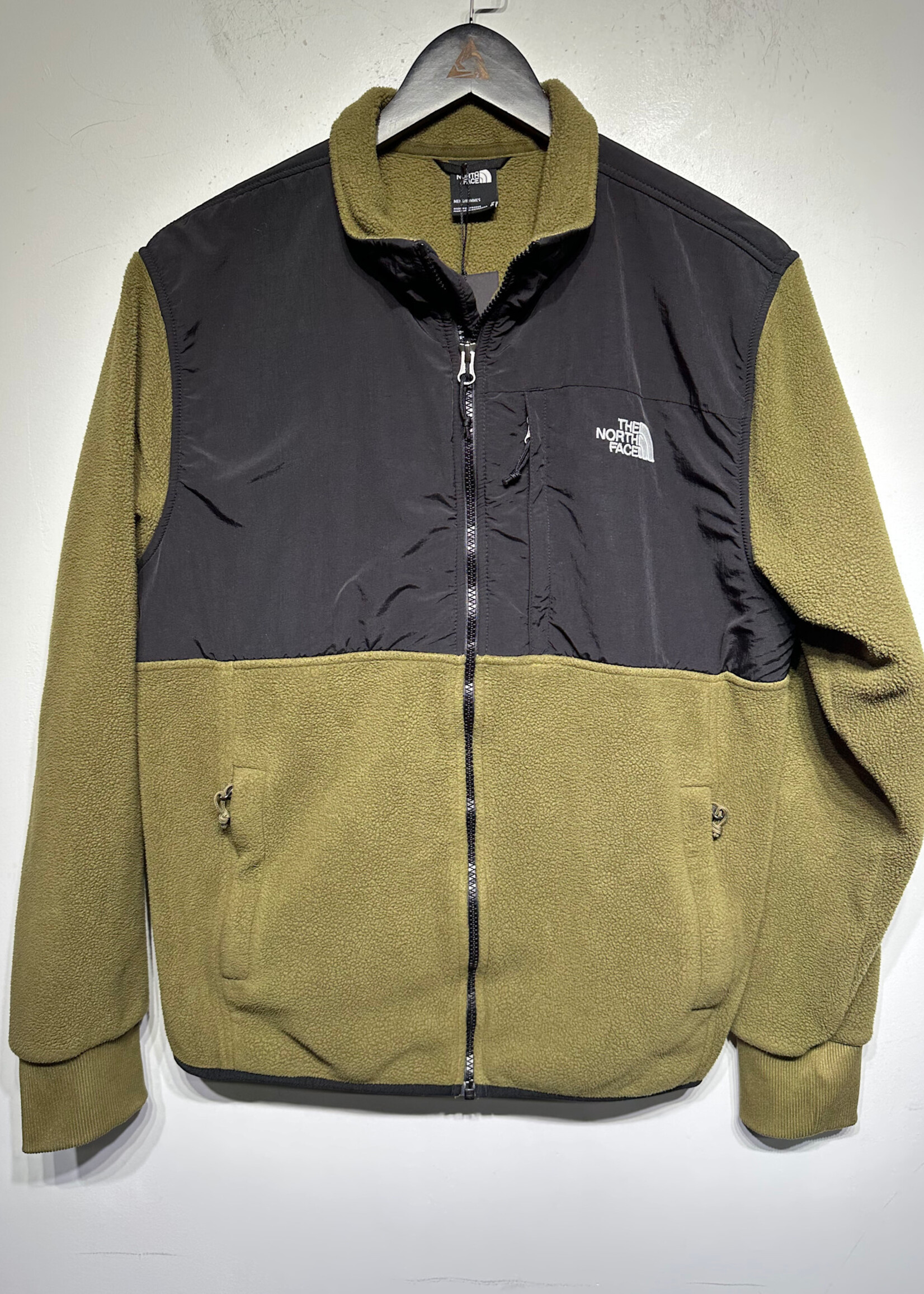 North Face Olive/Black Zip Jacket Masc M