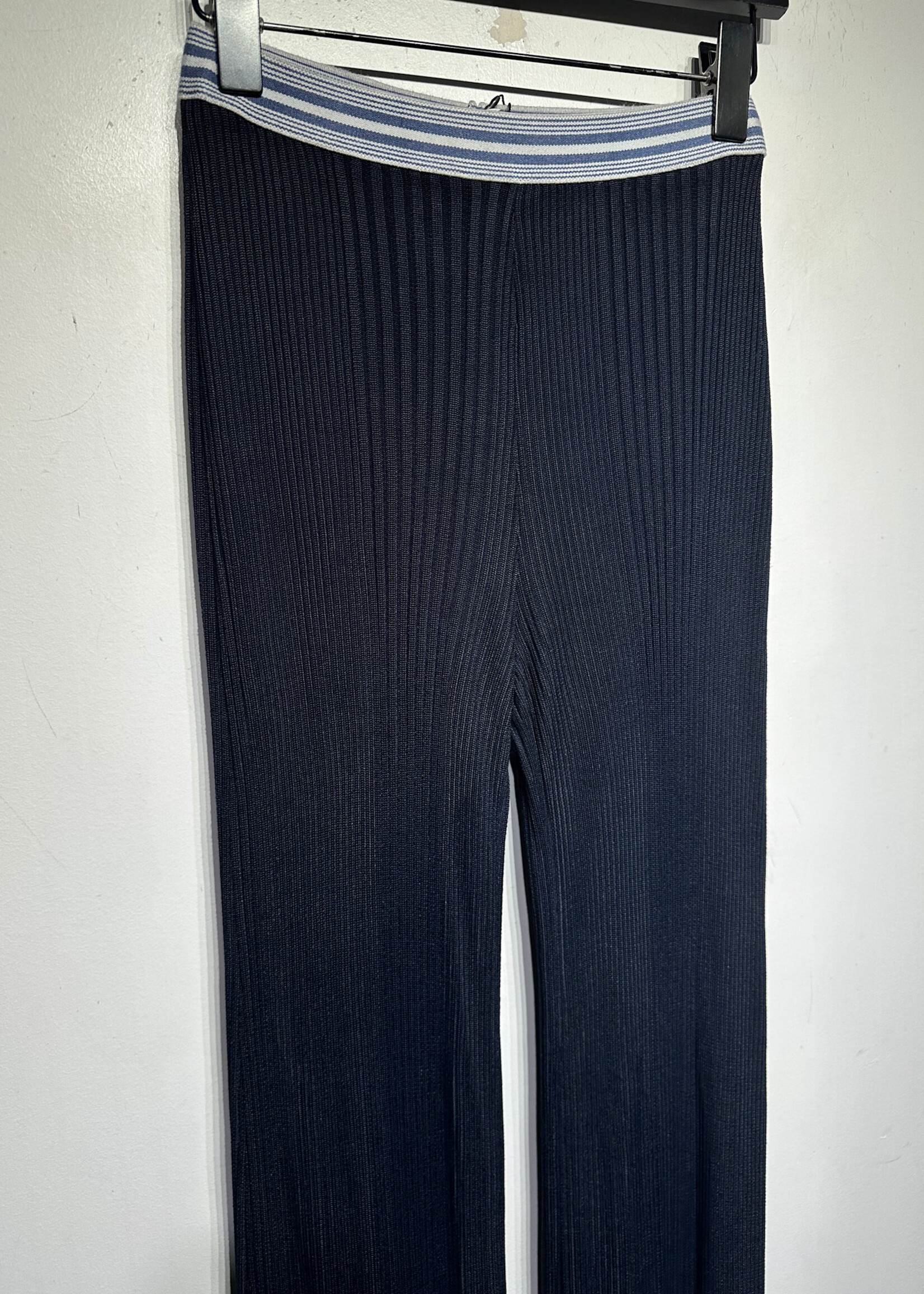 Balmain Navy Stretch Pants 24-29" x 39" As Is